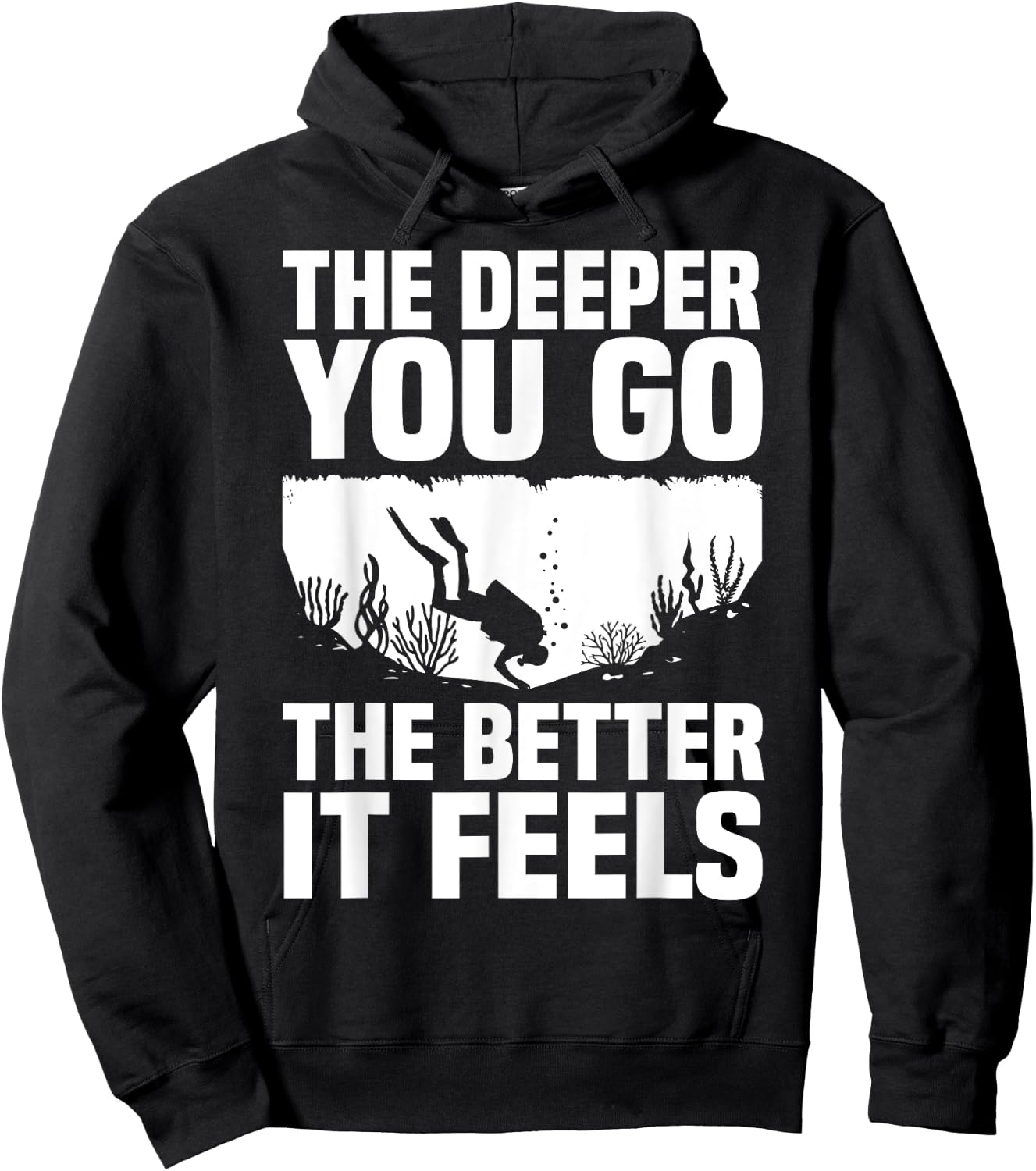 Funny Scuba Diving Themed Design Women Scuba Dive Hoodie - Hoodie | Black