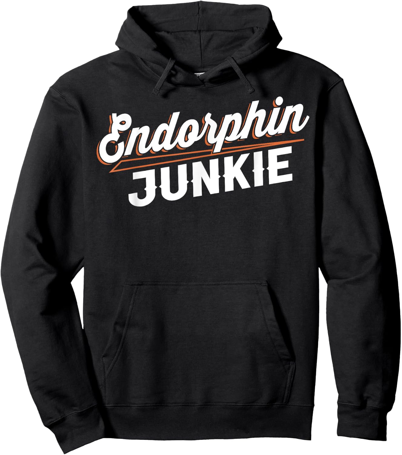 Endorphin Junkie - Motivational Fitness Women Gym Hoodie - Hoodie | Black