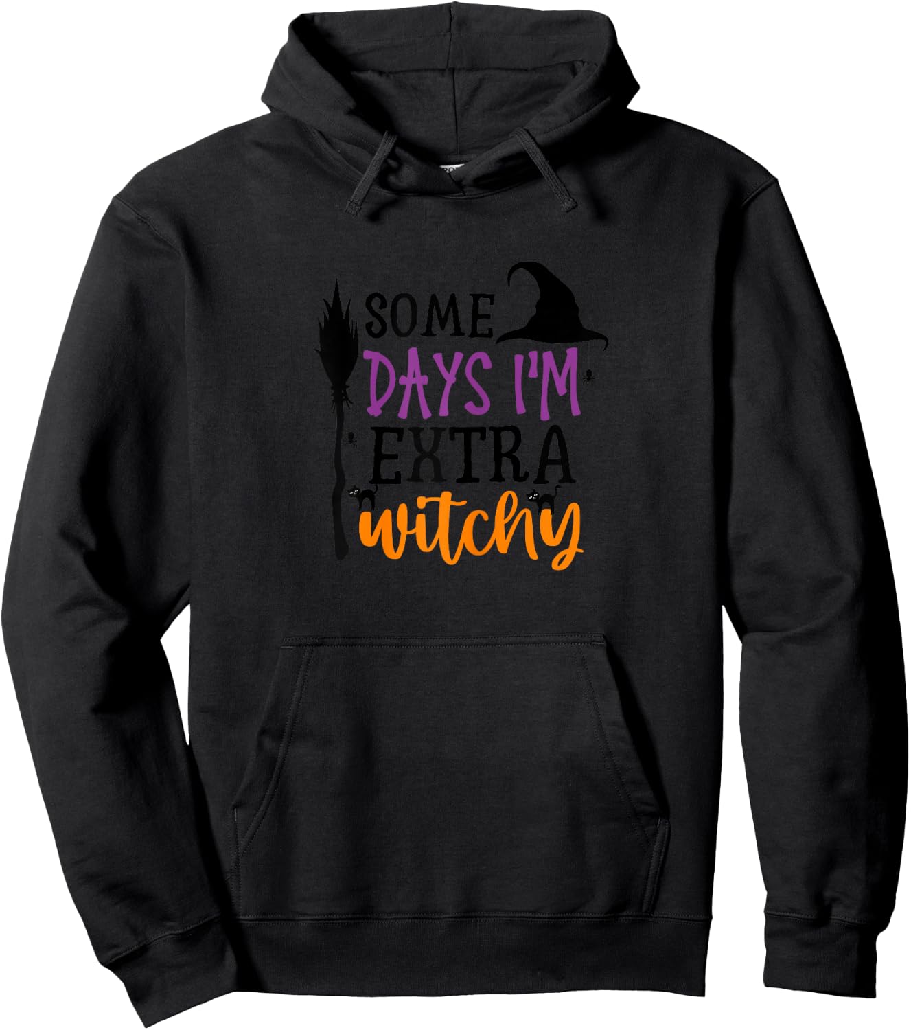 Some Days I'm Extra Witchy Halloween Hoodie - Hoodie | Black