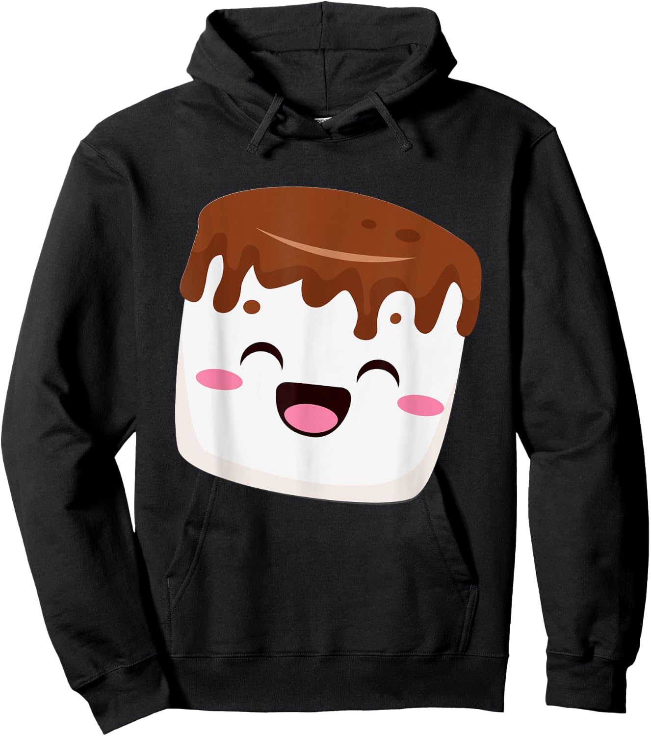 Kawaii Halloween Group Costume S'mores Chocolate Marshmallow Hoodie - Hoodie | Black