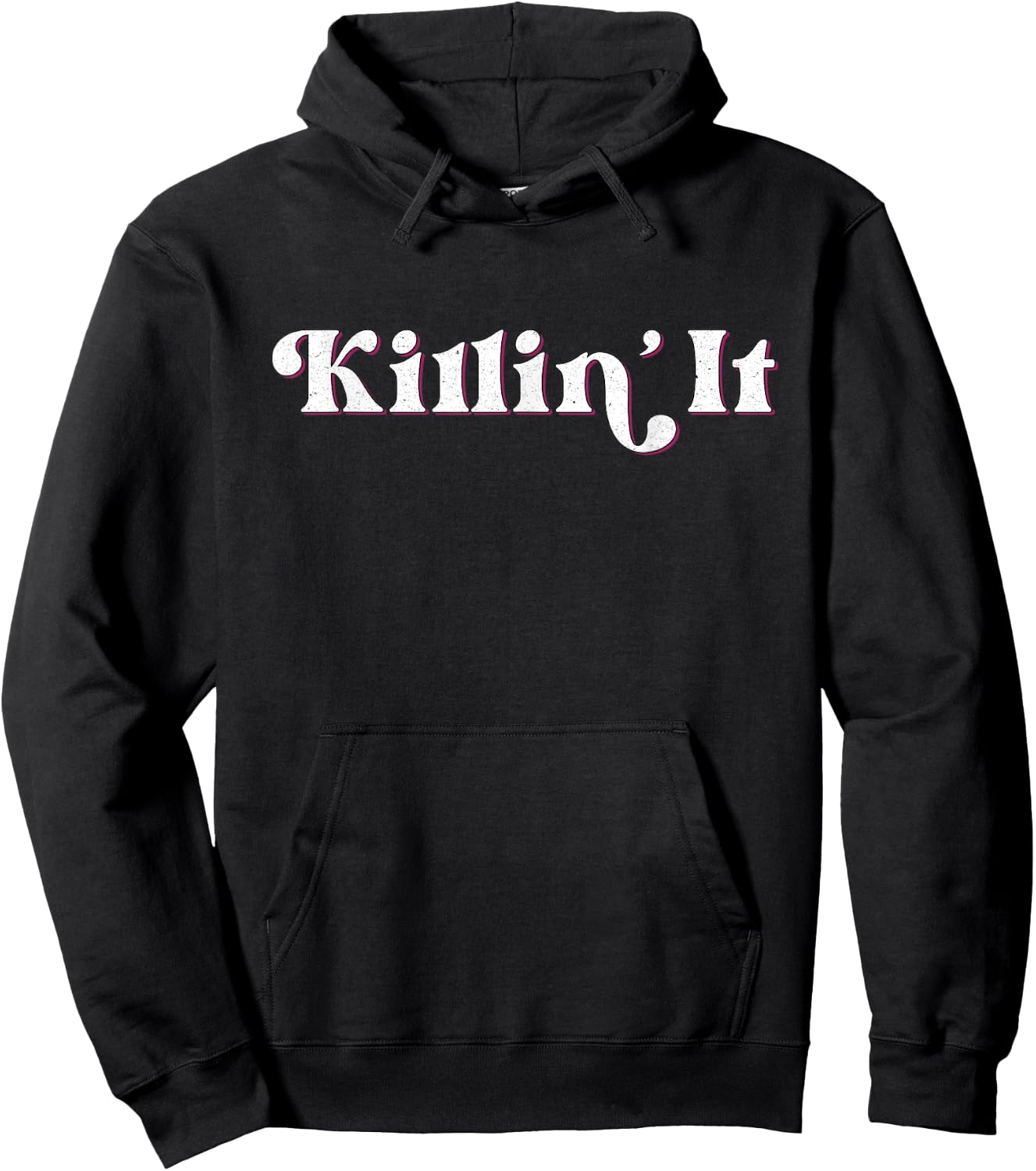 Killin' it Women's Teens Girls Cute Top Elegant Modern Funny Hoodie - Hoodie | Black