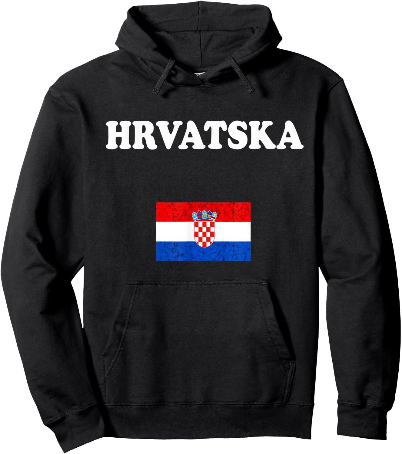 Hrvatska Croatian Pride Croatian Roots Croatian Flag Croatia Hoodie - Hoodie | Black