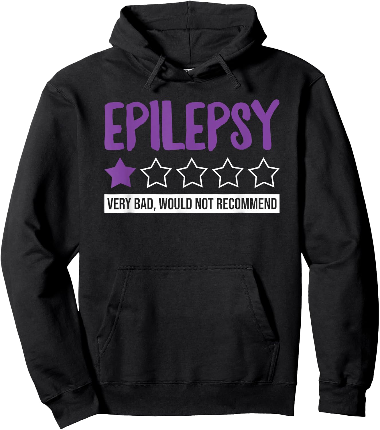 Funny Epilepsy Would Not Recommend Epilepsy Combatant Hoodie - Hoodie | Black