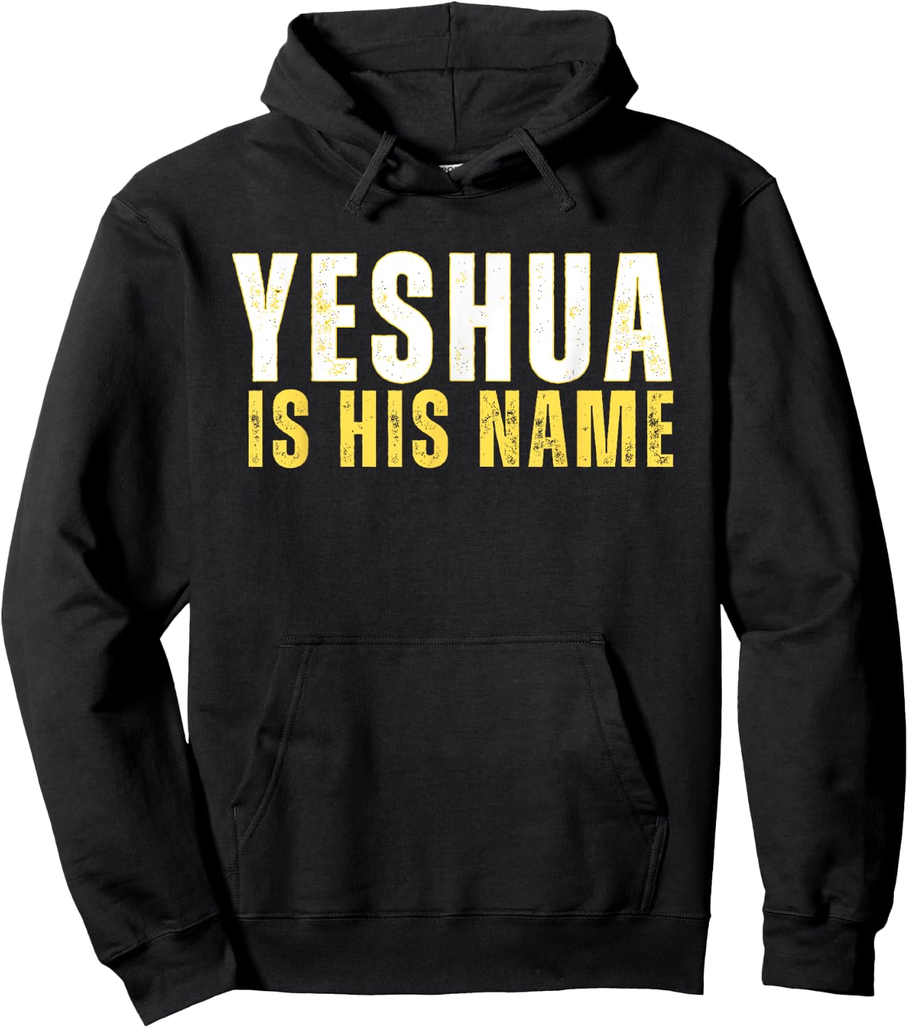 Yeshua Is His Name Jesus Christian Faith Quote Hoodie - Hoodie | Black