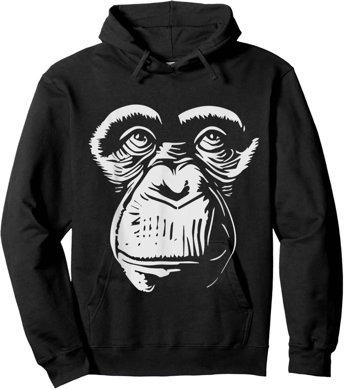 Monkey Face - Primates Wildlife Zoo Animal Lover Zookeeper Hoodie - Hoodie | Black