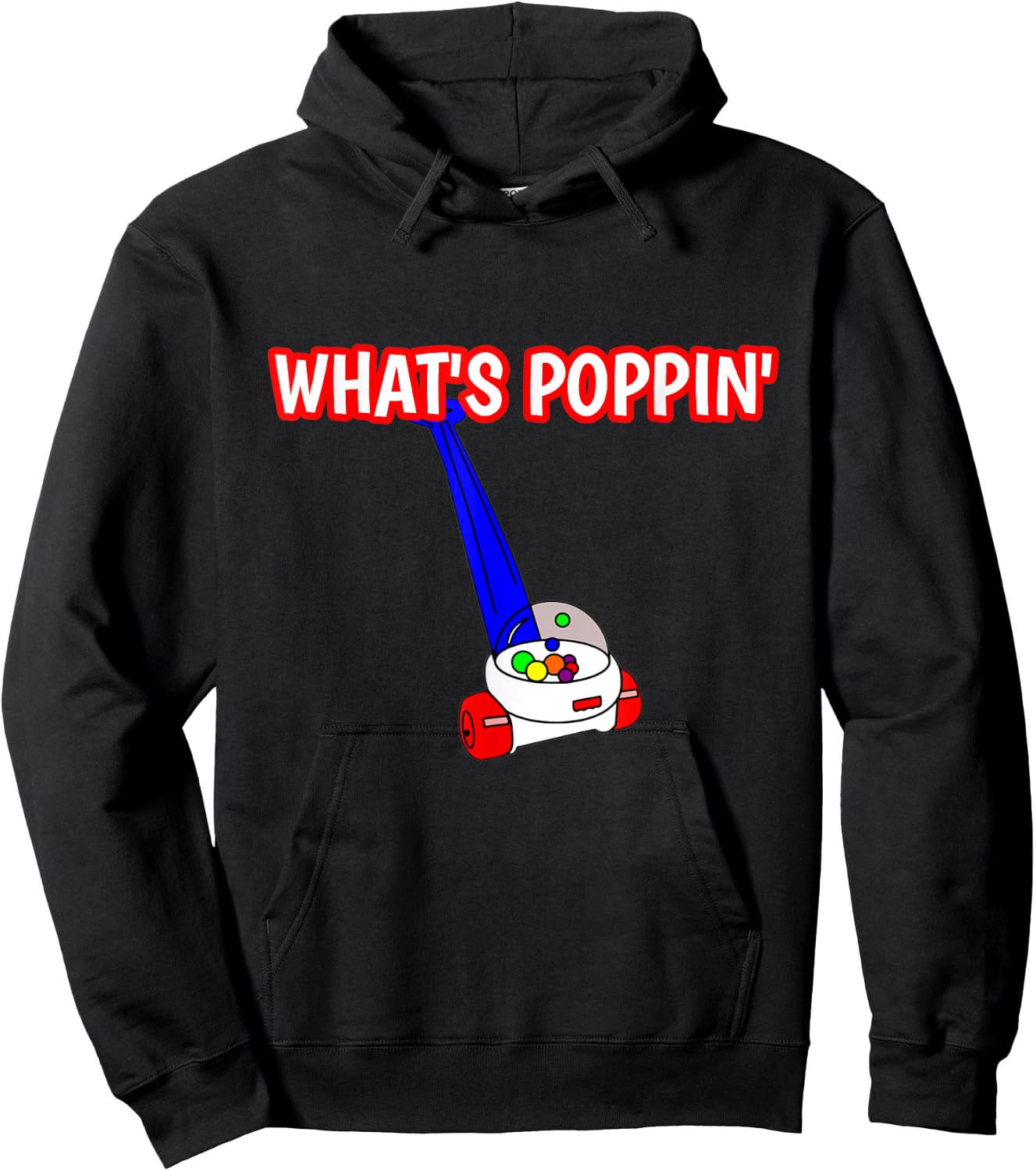 What's Poppin Toy Popper From The 80's Hoodie - Hoodie | Black