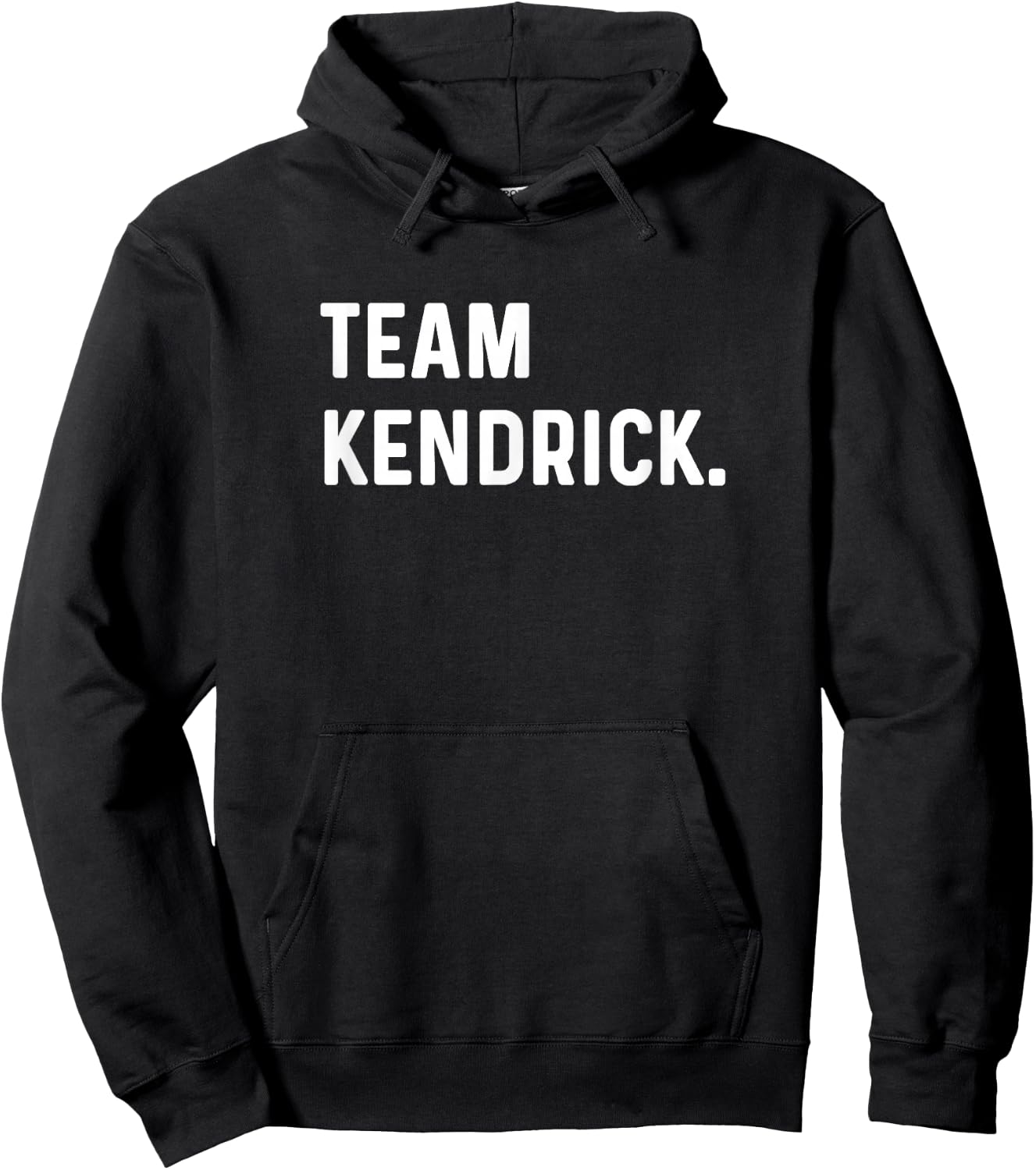 Support Your Favorite Team by MJ Kendrick Team Black Small Crew Collar Modern Logo Hoodie - Hoodie | Black
