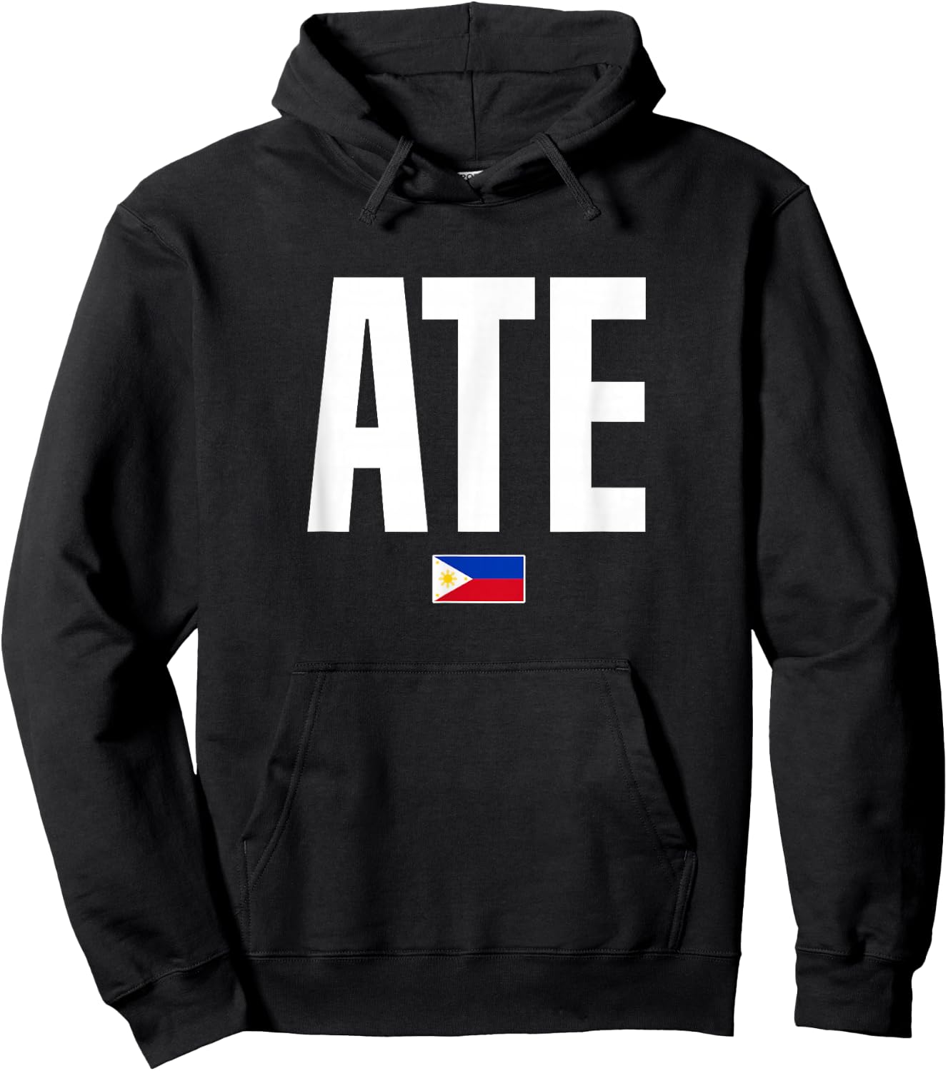 Ate Older Sister Philippines Pinay Filipina Hoodie - Hoodie | Black