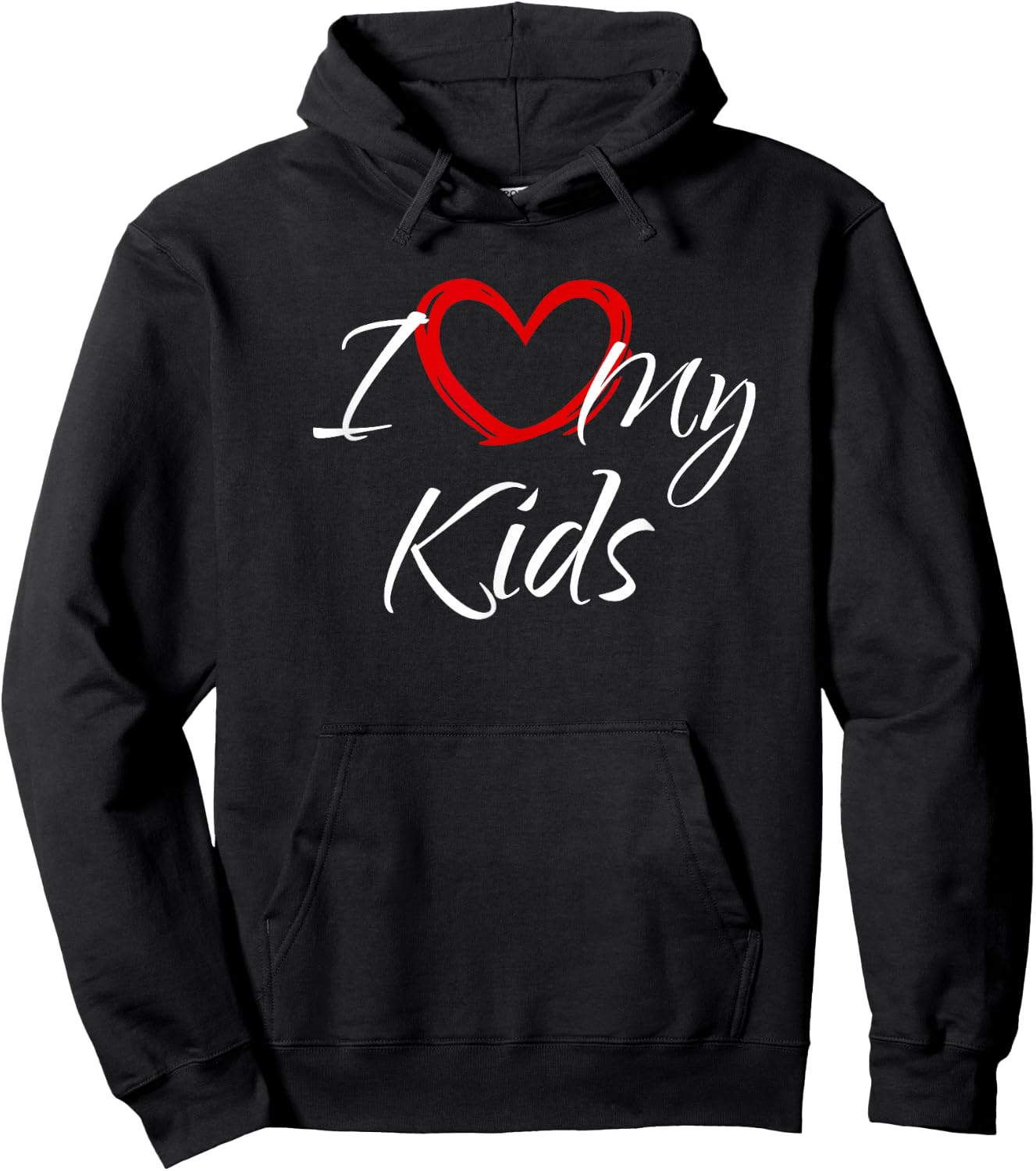 I Love My Kids, I Heart My Kids Hoodie - Hoodie | Black