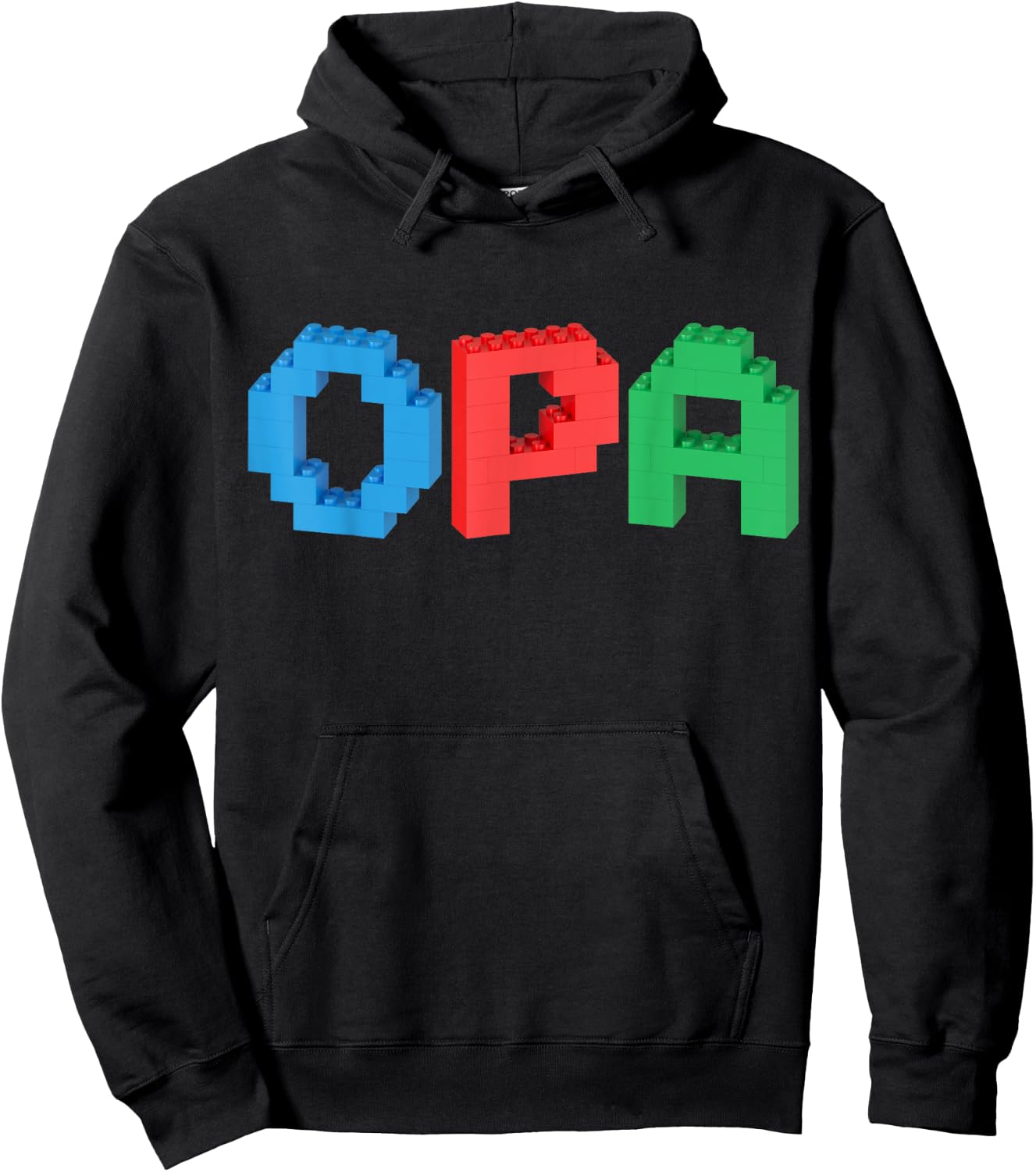 Opa Master Builder Building Bricks Blocks Family Hoodie - Hoodie | Black