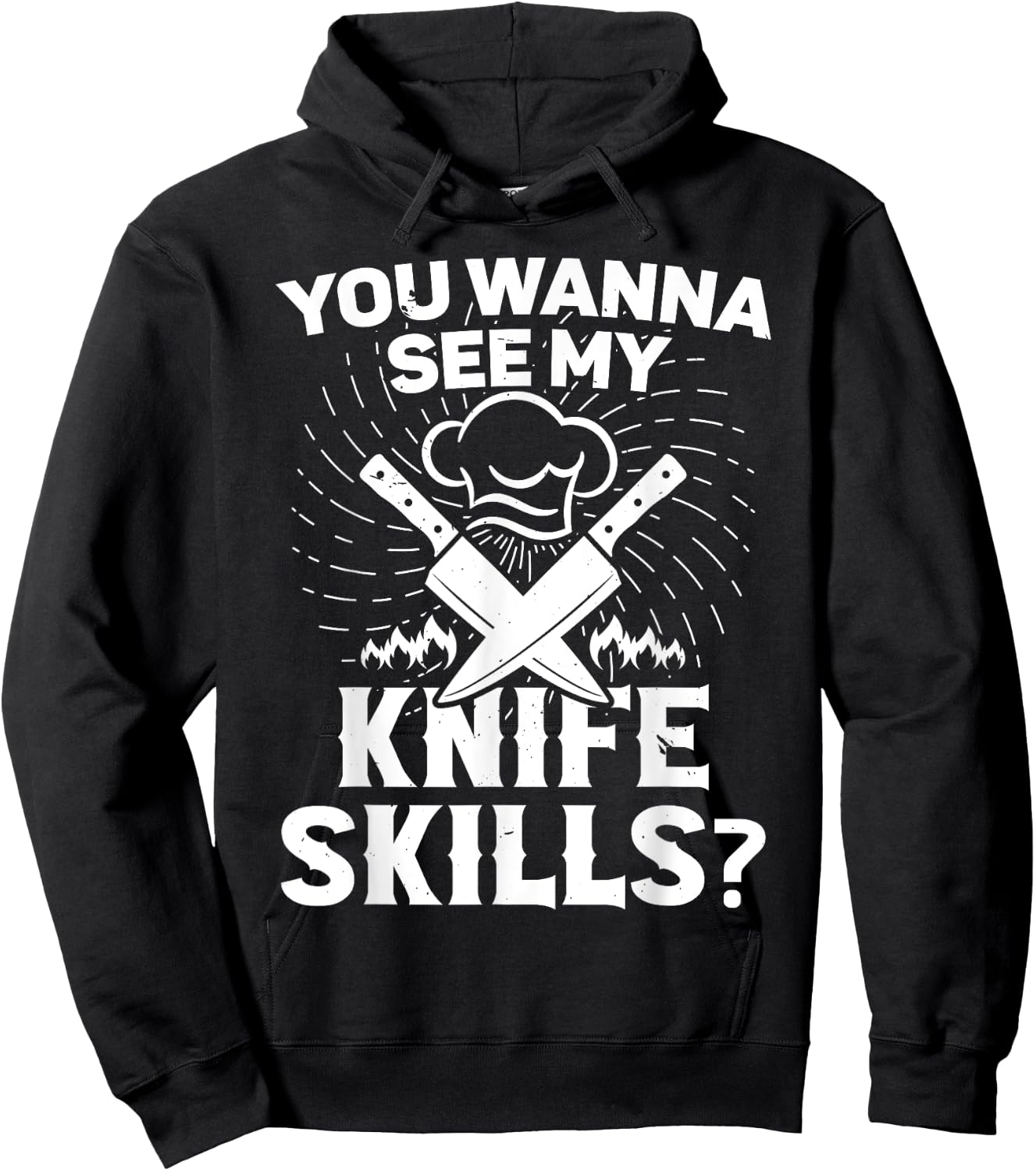 Cooking equipment wanna see my knife skills cook Hoodie - Hoodie | Black