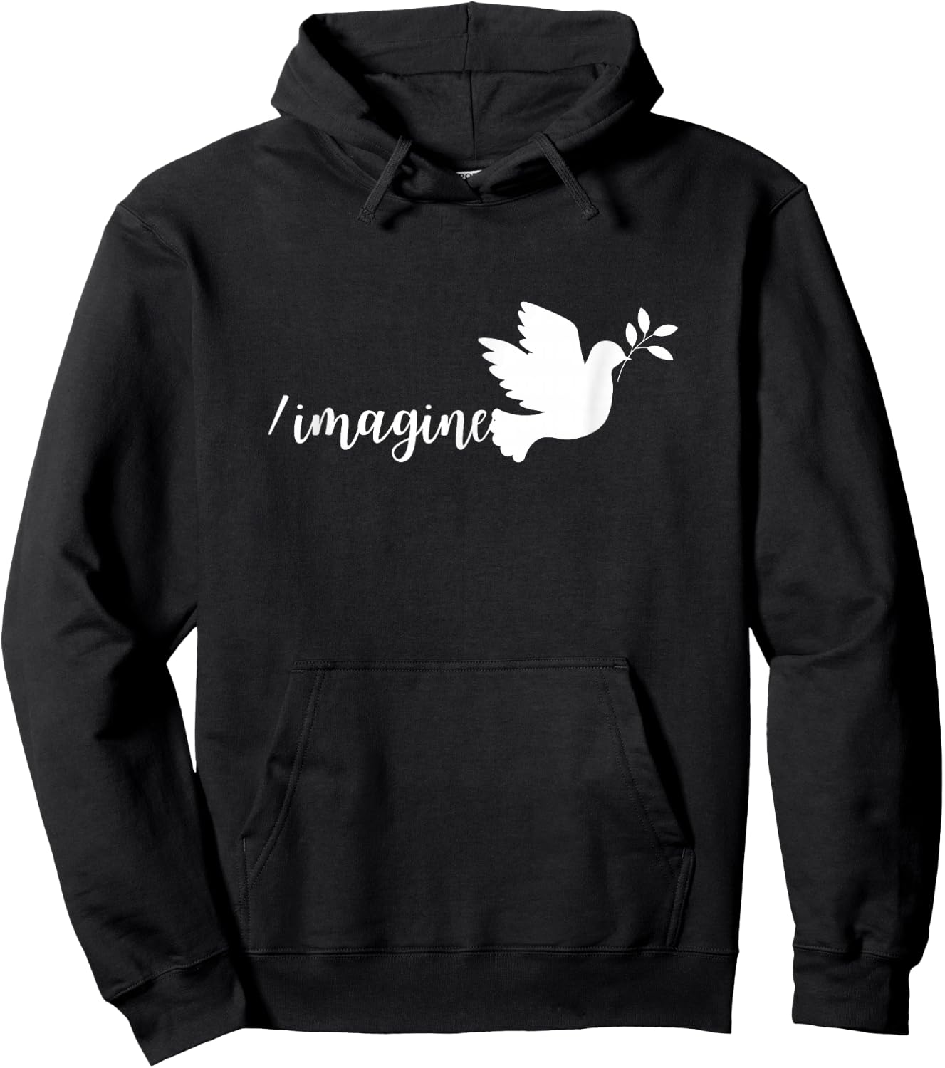 /imagine Peace with a Graphic of a Peace Dove Hoodie - Hoodie | Black