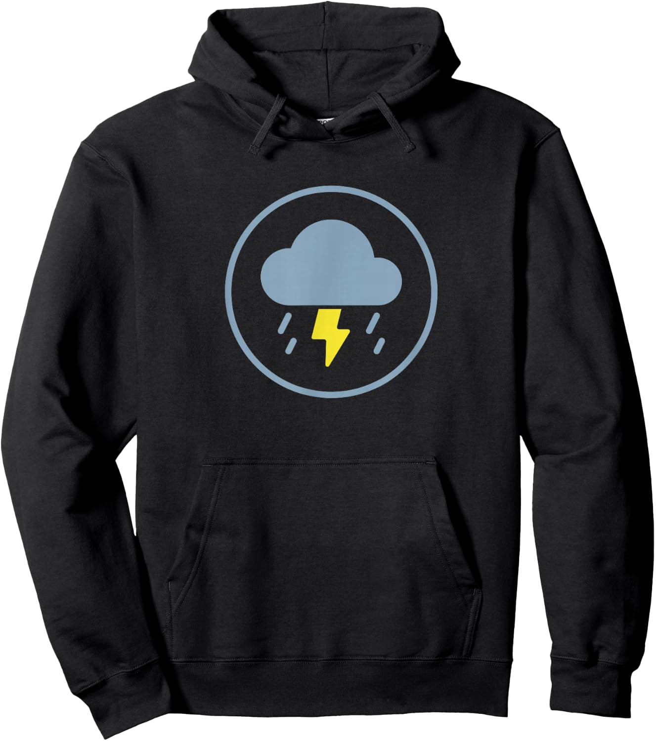 Thunderstorm Lightning Thunder Rain Storm Bad Weather Hoodie - Hoodie | Black