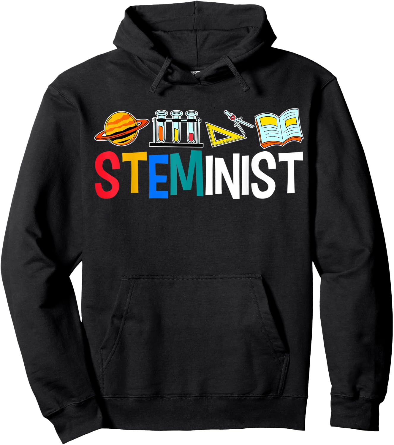 Steminist Science Women Advocate STEM Student Geek Lab Hoodie - Hoodie | Black