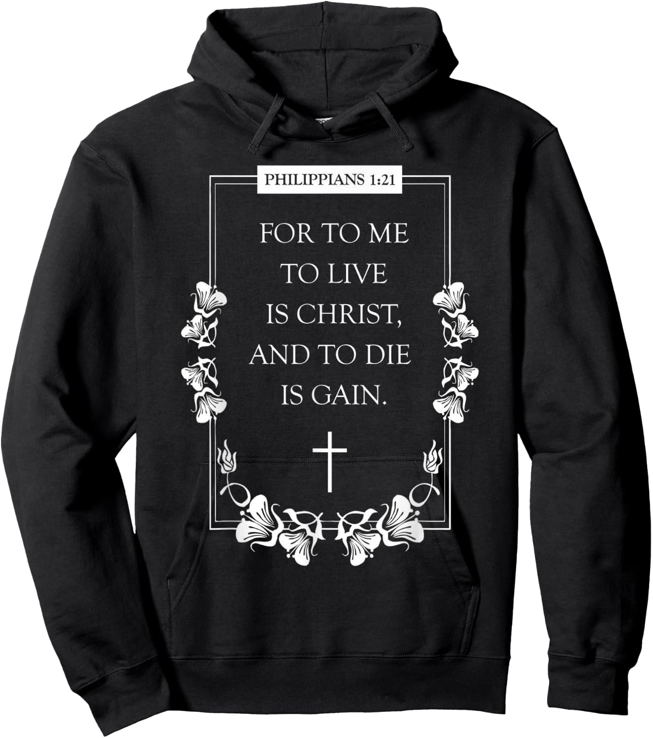 proverbs bible study Philippians 1 21 Hoodie - Hoodie | Black
