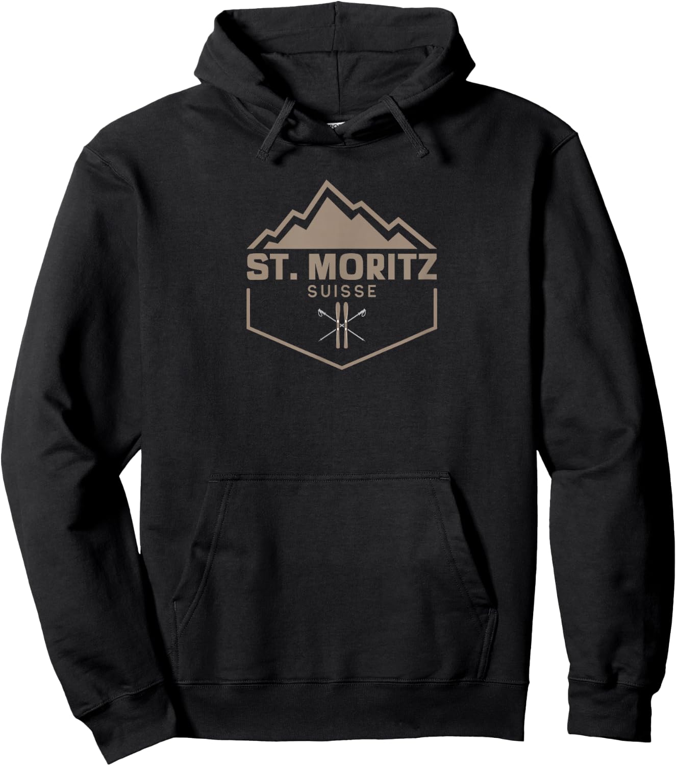 St. Moritz Suisse Hoodie - Hoodie | Black