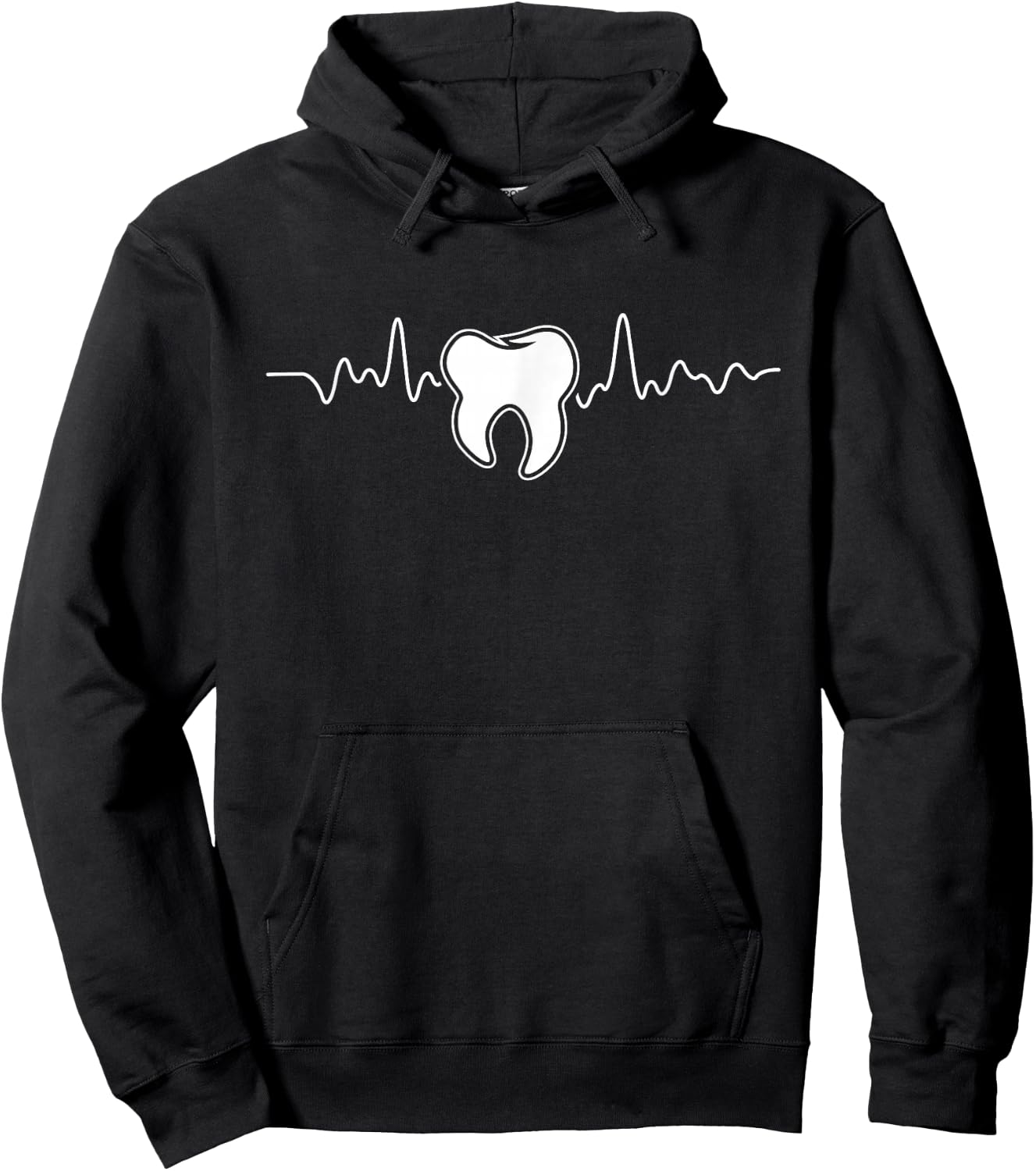 Tooth Heartbeat - Dentist Dental Assistant Dentistry DDS Hoodie - Hoodie | Black