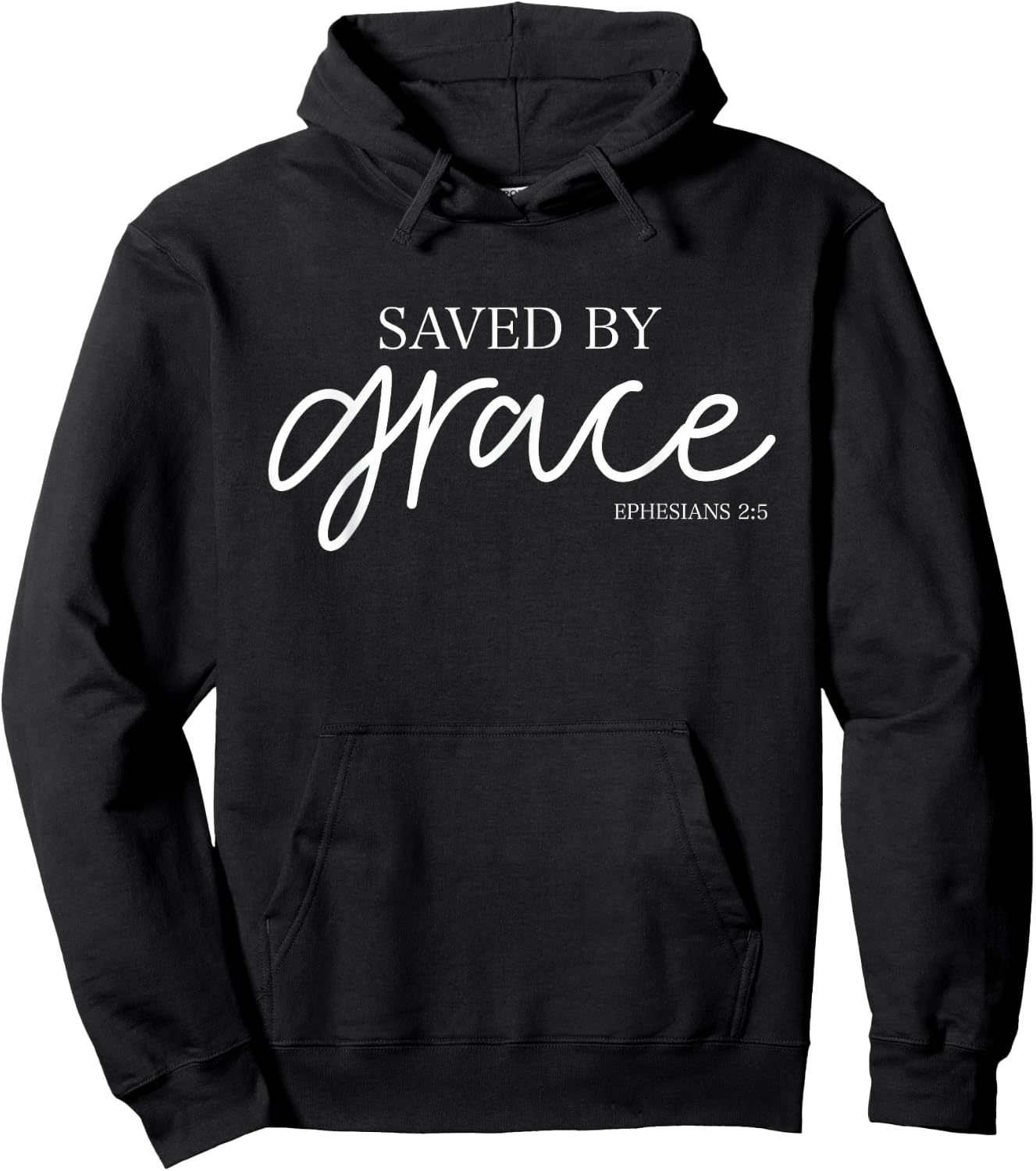 Saved By Grace Hoodie - Hoodie | Black