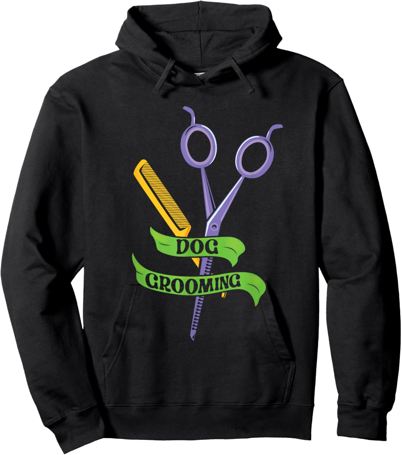 Dog Grooming Job Groomer Dogs Men Women Hoodie - Hoodie | Black