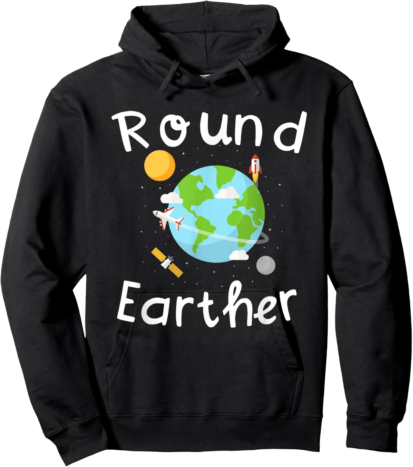 Round Earther Hoodie - Hoodie | Black