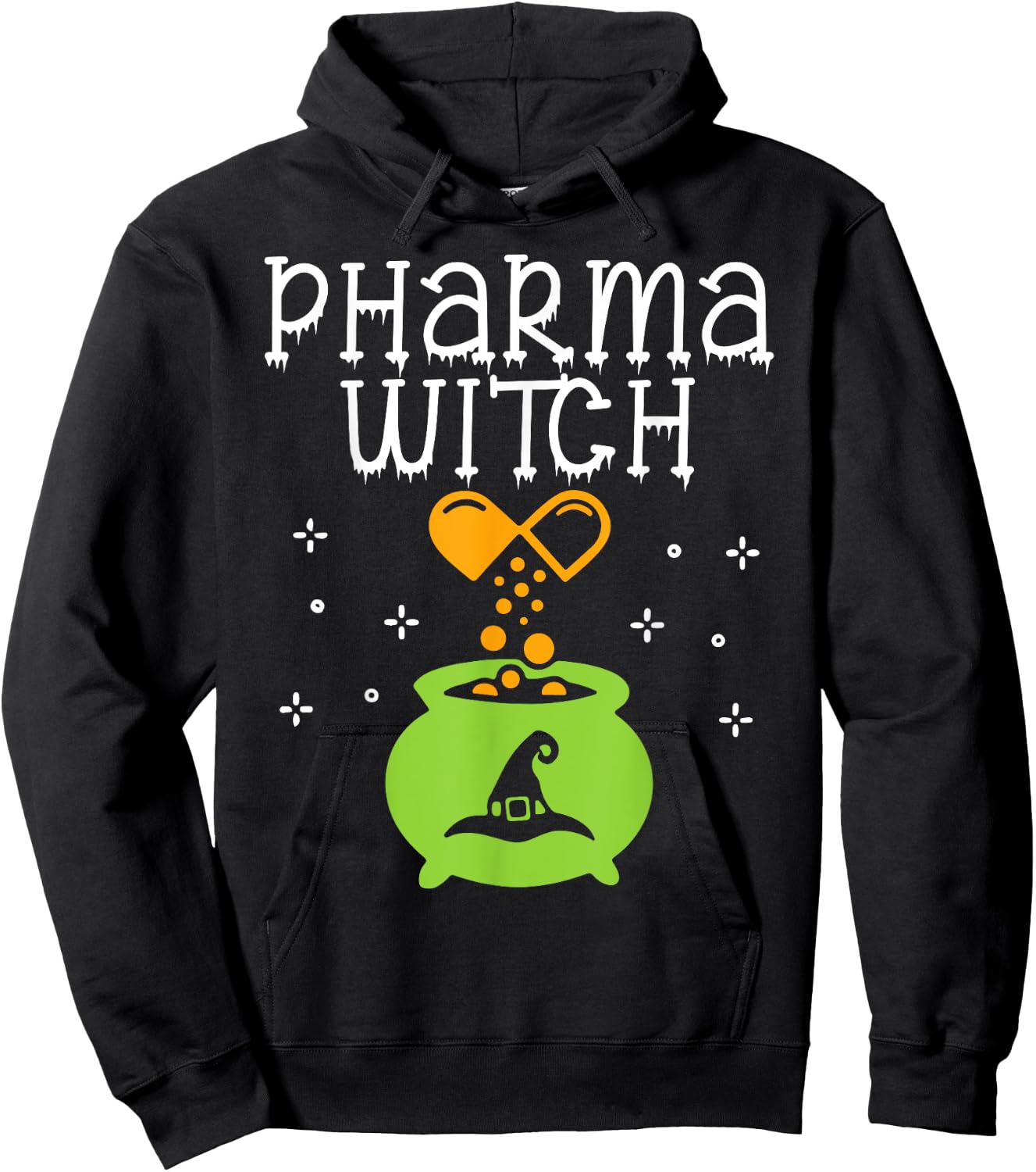 Pharmacy Witch Pharmacist Halloween Costume Pharmacy Pills Hoodie - Hoodie | Black