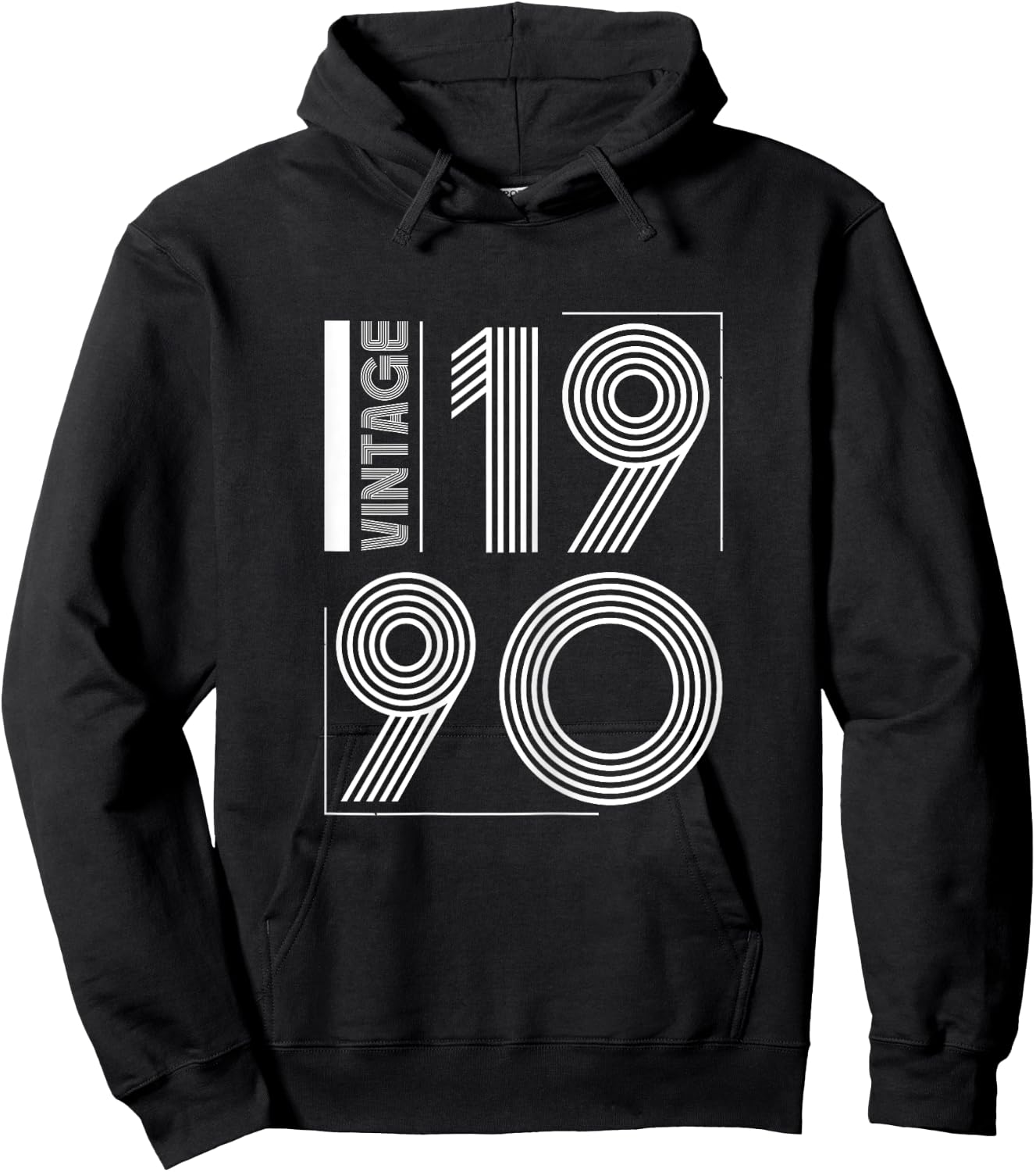 Vintage 1990 T Shirts Retro Funny 1990 Birthday Hoodie - Hoodie | Black
