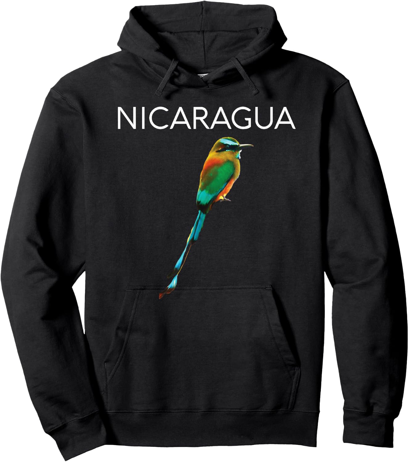 Nicaragua Guardabarranco Nicaraguan Bird Central America Hoodie - Hoodie | Black