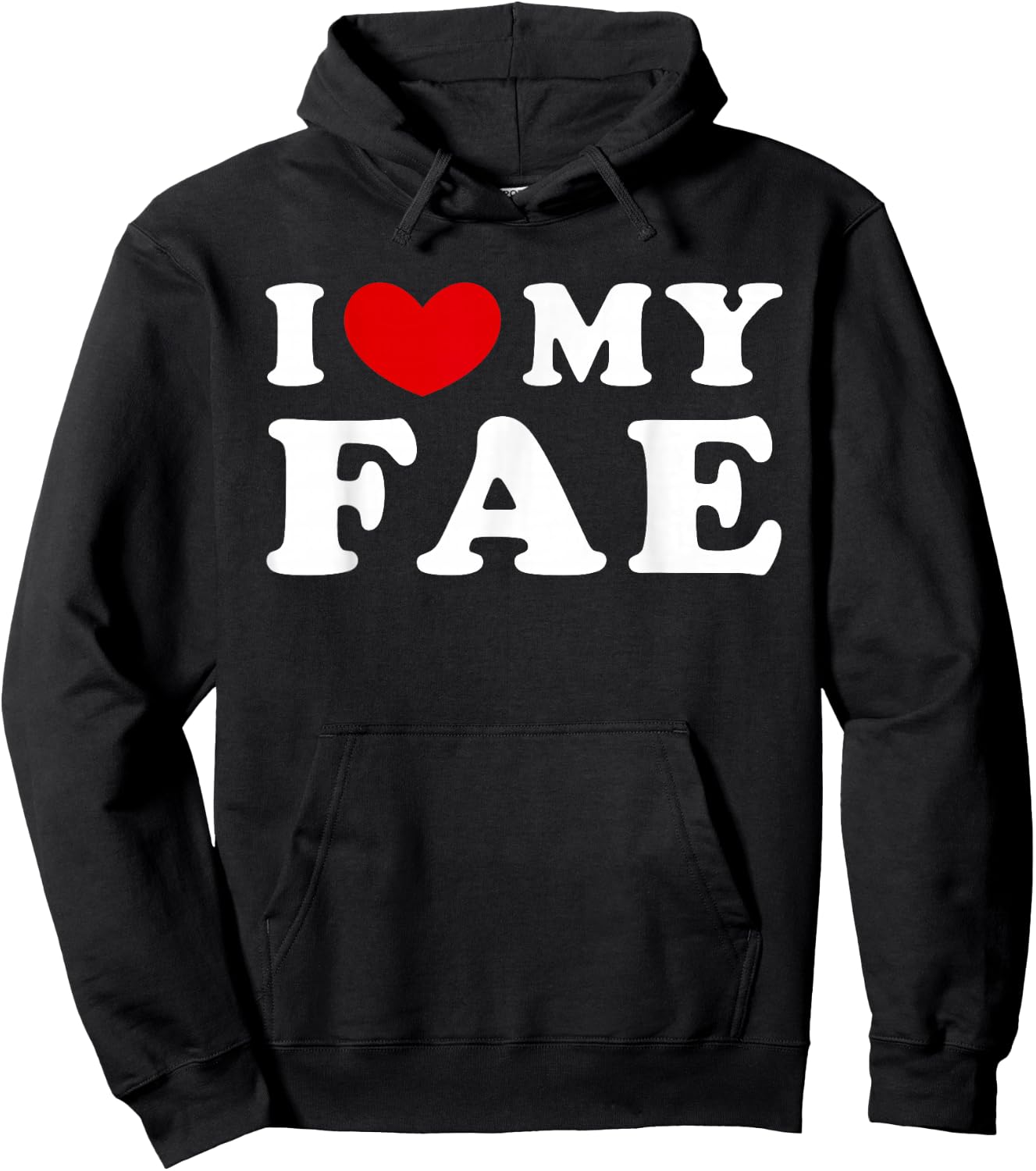I Love My Fae, I Heart My Fae Hoodie - Hoodie | Black