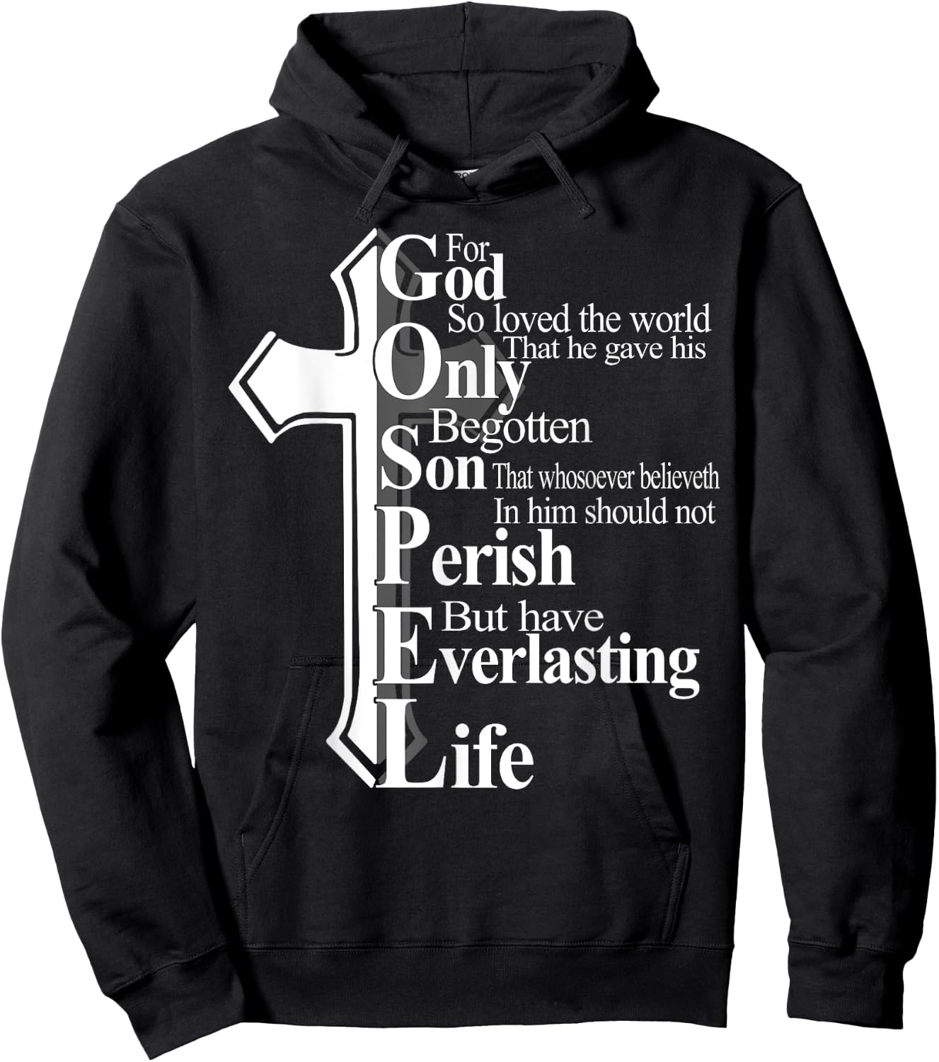 For God So Loved The World That He Gave His Only Begotten So Hoodie - Hoodie | Black