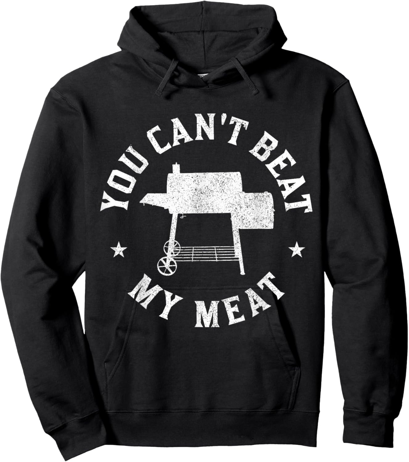 You Can't Beat My Meat BBQ Grilling Chef Funny Grill Hoodie - Hoodie | Black