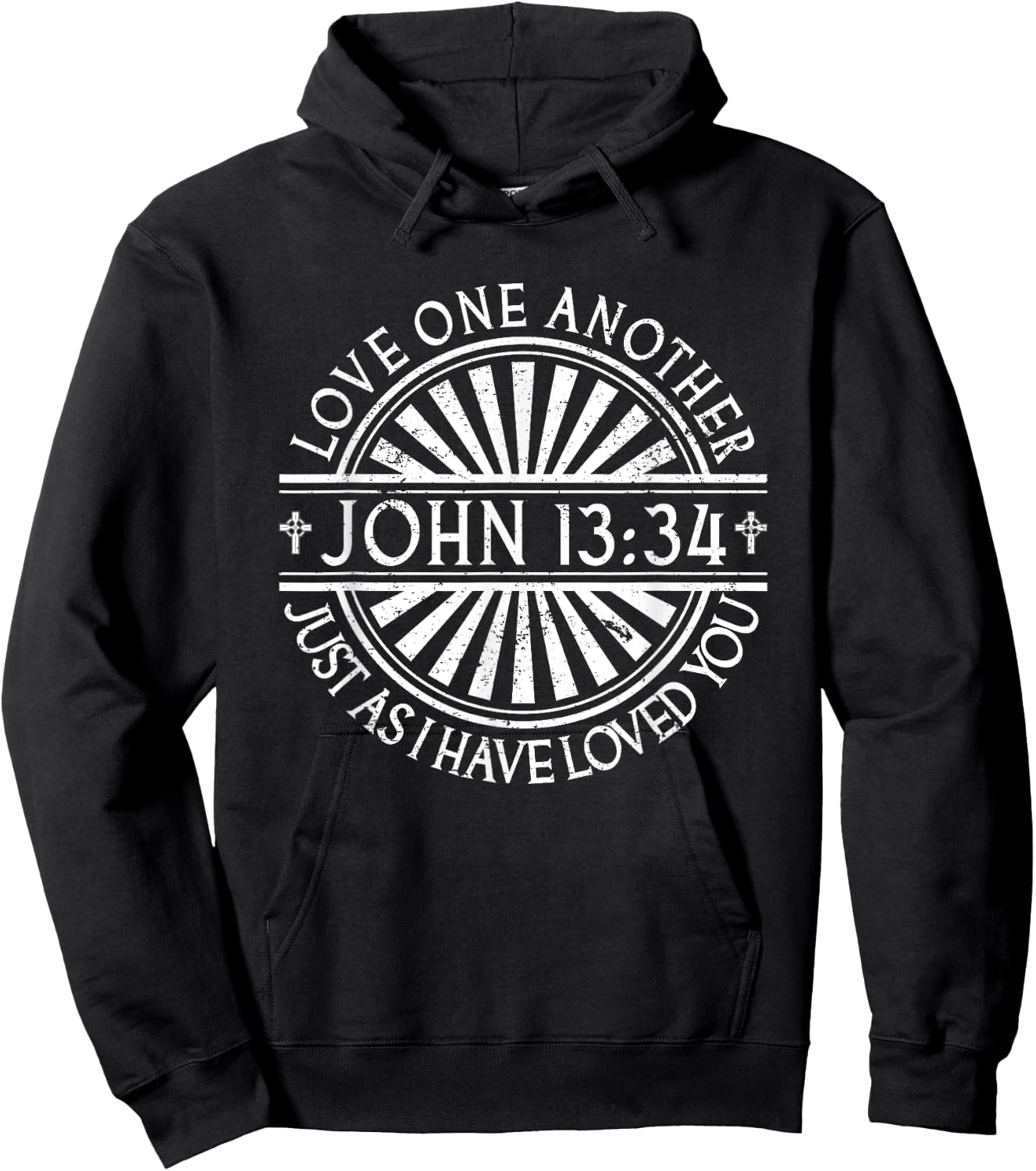 Jesus Bible John 13:34 God Quote Christian Faith Hoodie - Hoodie | Black