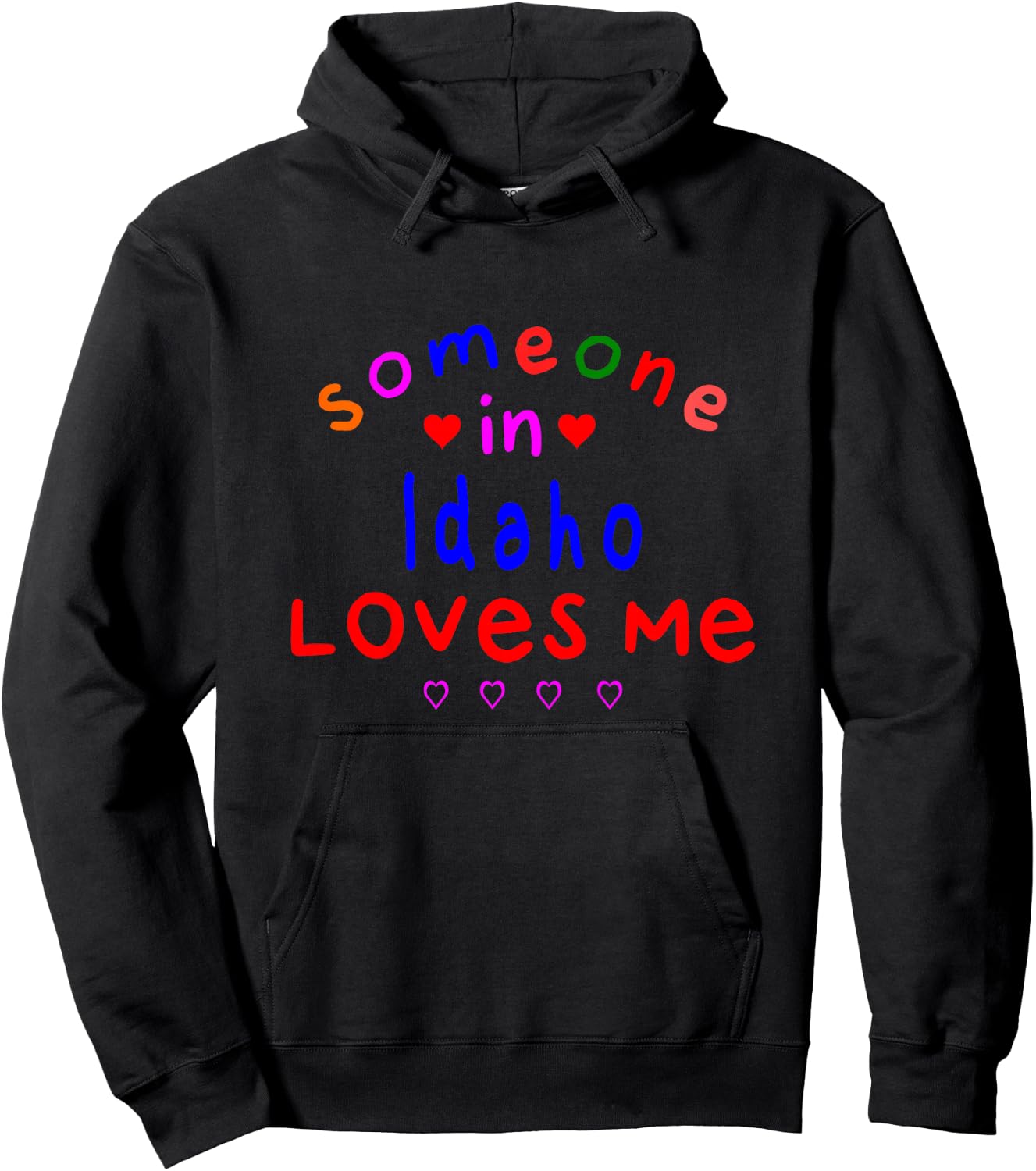 Kids Someone in Idaho Loves Me Kids Boys Girls Hoodie - Hoodie | Black