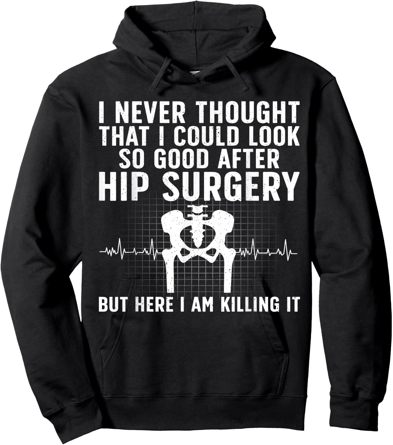 Cool Hip Surgery Recovery Women Post Hip Replacement Hoodie - Hoodie | Black