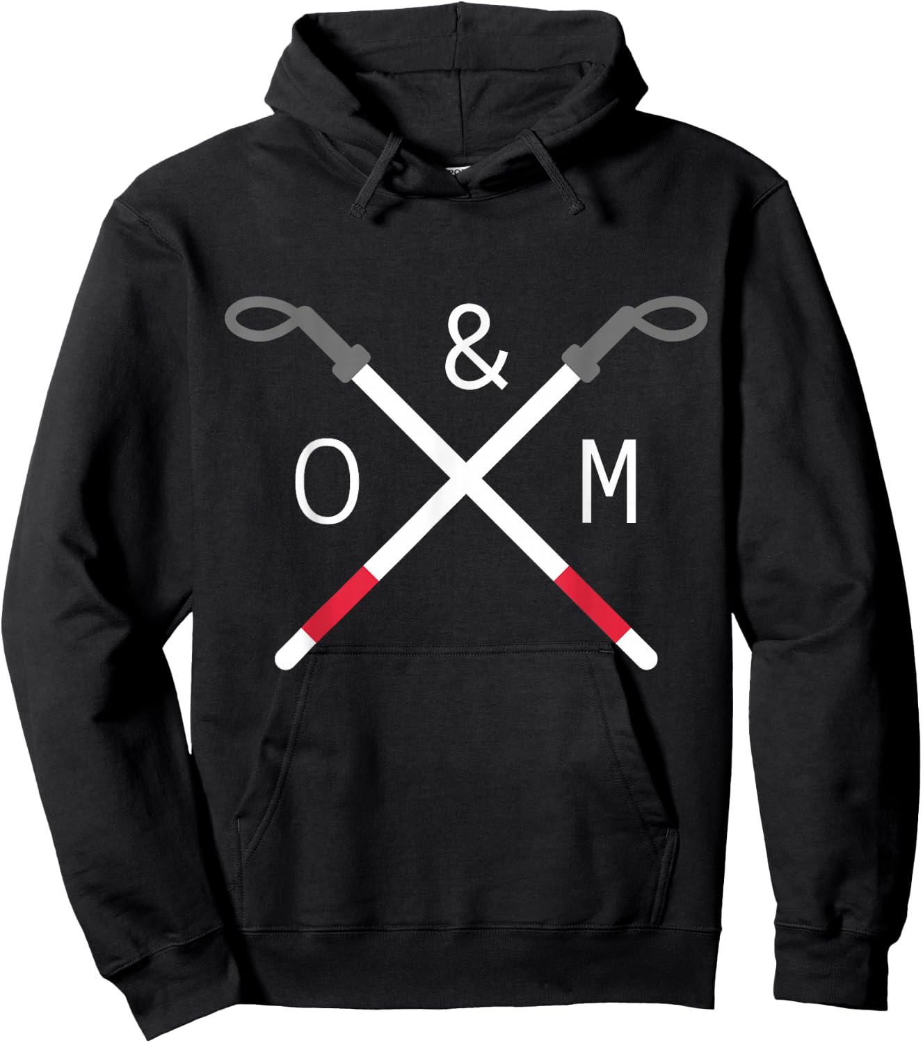 Orientation and Mobility Specialist Gear White Cane Day Hoodie - Hoodie | Black