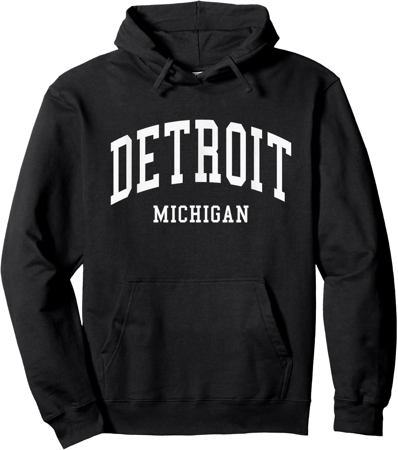 Detroit - Michigan - Throwback Design - Classic Hoodie - Hoodie | Black