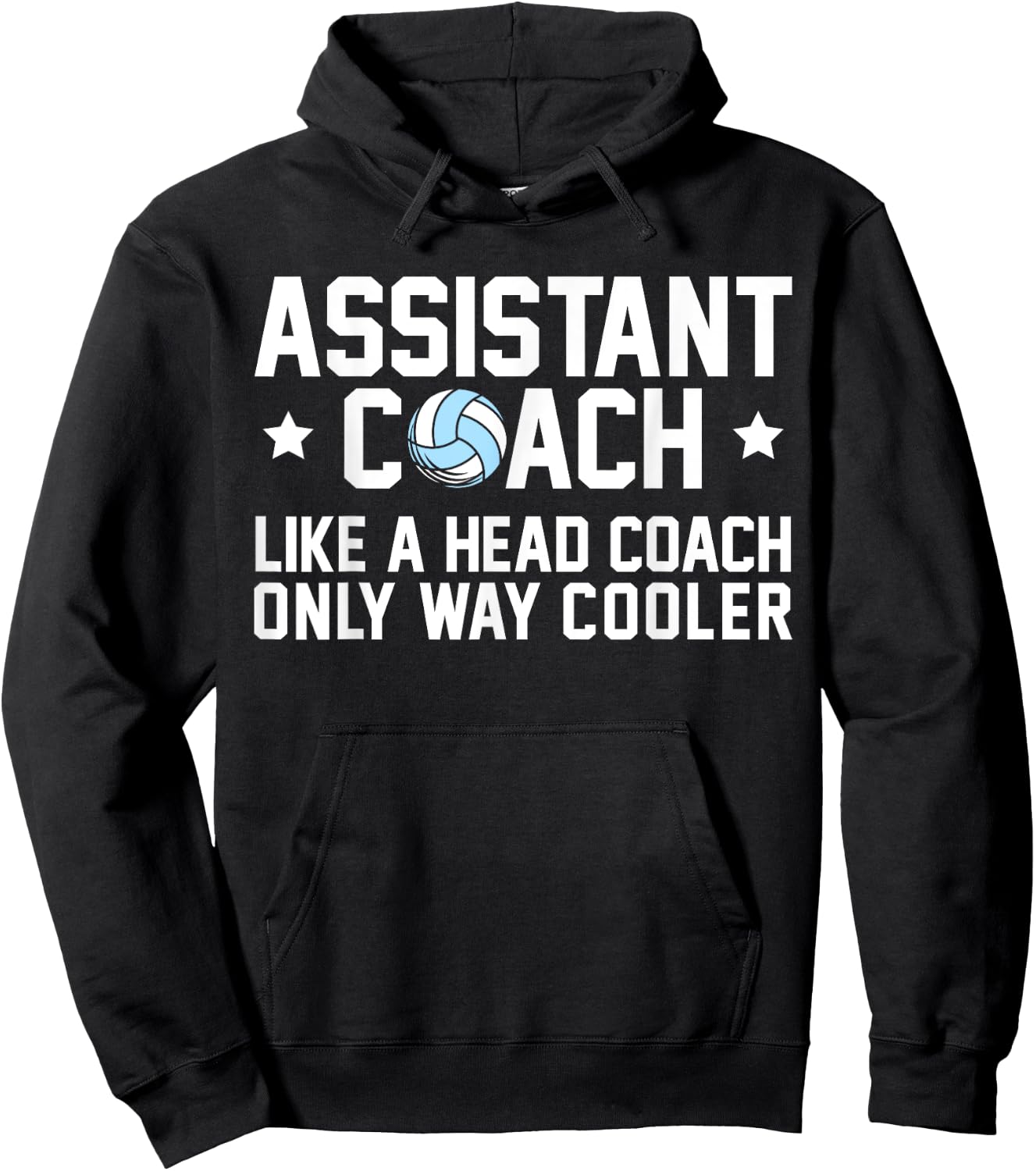 Assistant Coach Only Way Cooler Funny Volleyball Coach Hoodie - Hoodie | Black