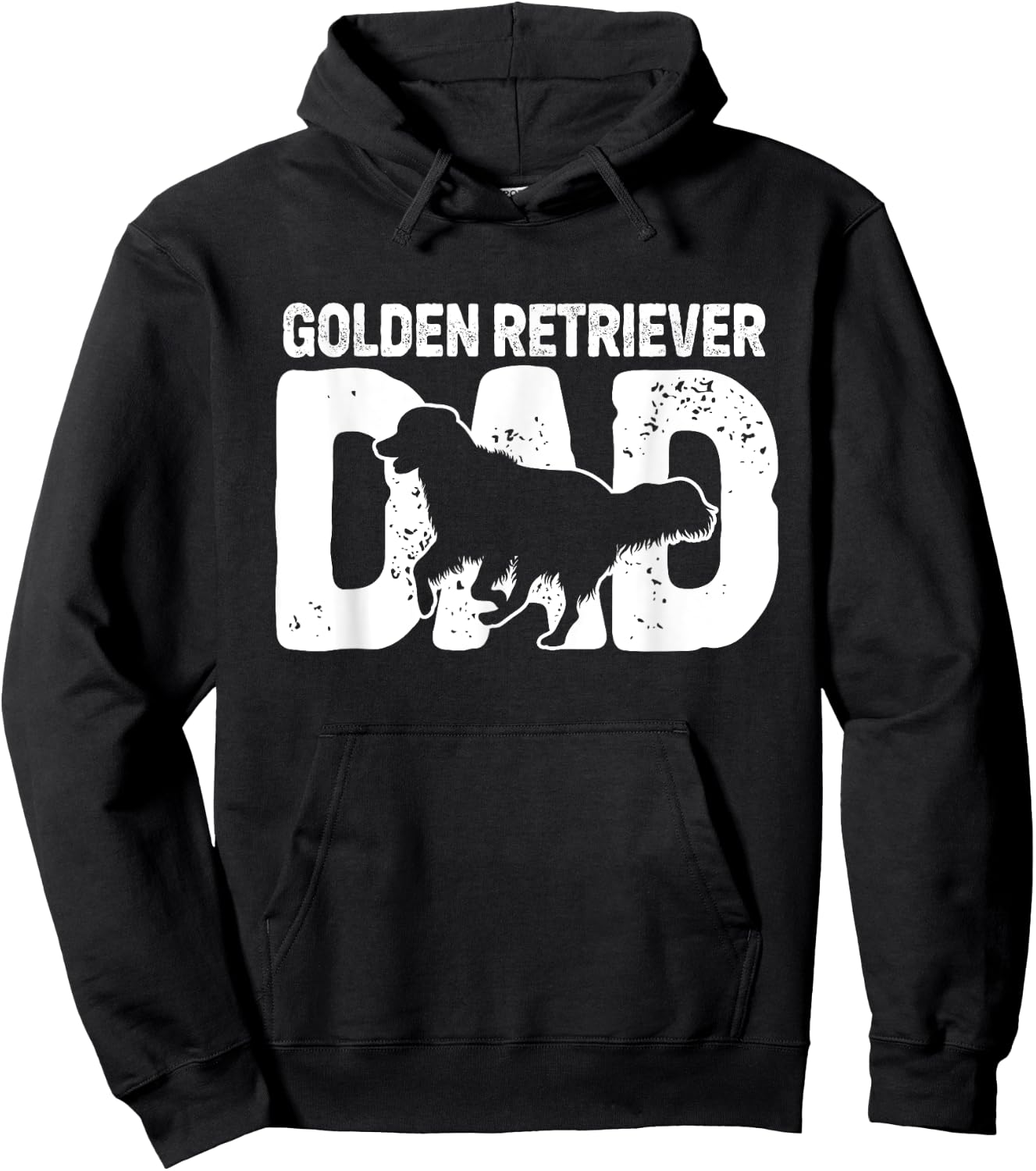 Golden Retriever Dad Dog Golden Dad Lover Dog Owner Father Hoodie - Hoodie | Black