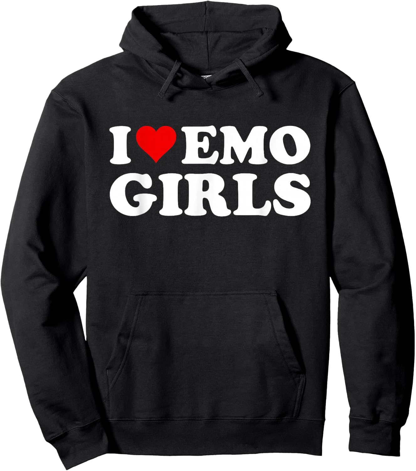 I Love Emo Girls Hoodie - Hoodie | Black
