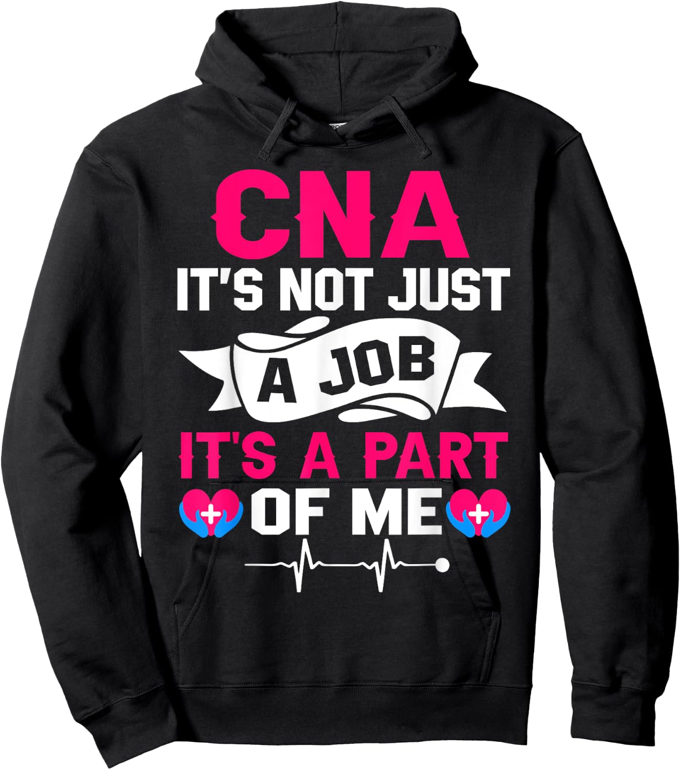 CNA Certified Nursing Assistant Gifts CNA Humor Black Women's Regular Fit Small Short Sleeve Hoodie - Hoodie | Black