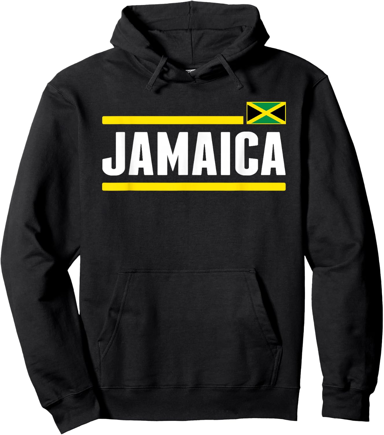 Retro Jamaica Flag Vintage Jamaican Men Souvenir Hoodie - Hoodie | Black