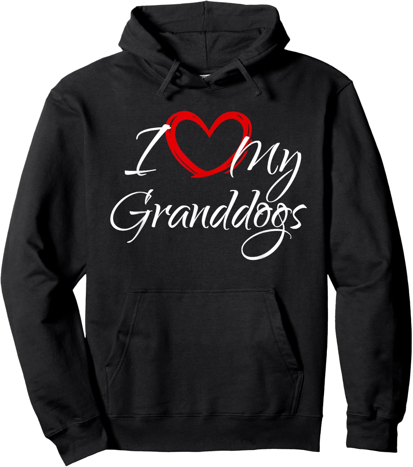 I Love My Granddogs, I Heart My Granddogs Hoodie - Hoodie | Black