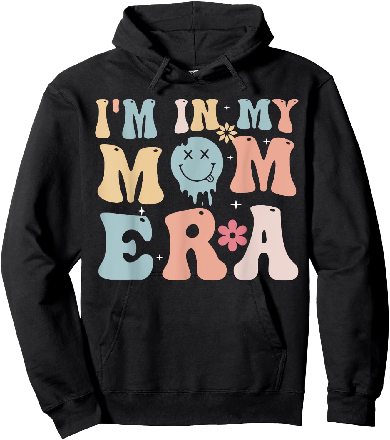 Groovy Retro I'm In My Mom Era Hoodie - Hoodie | Black