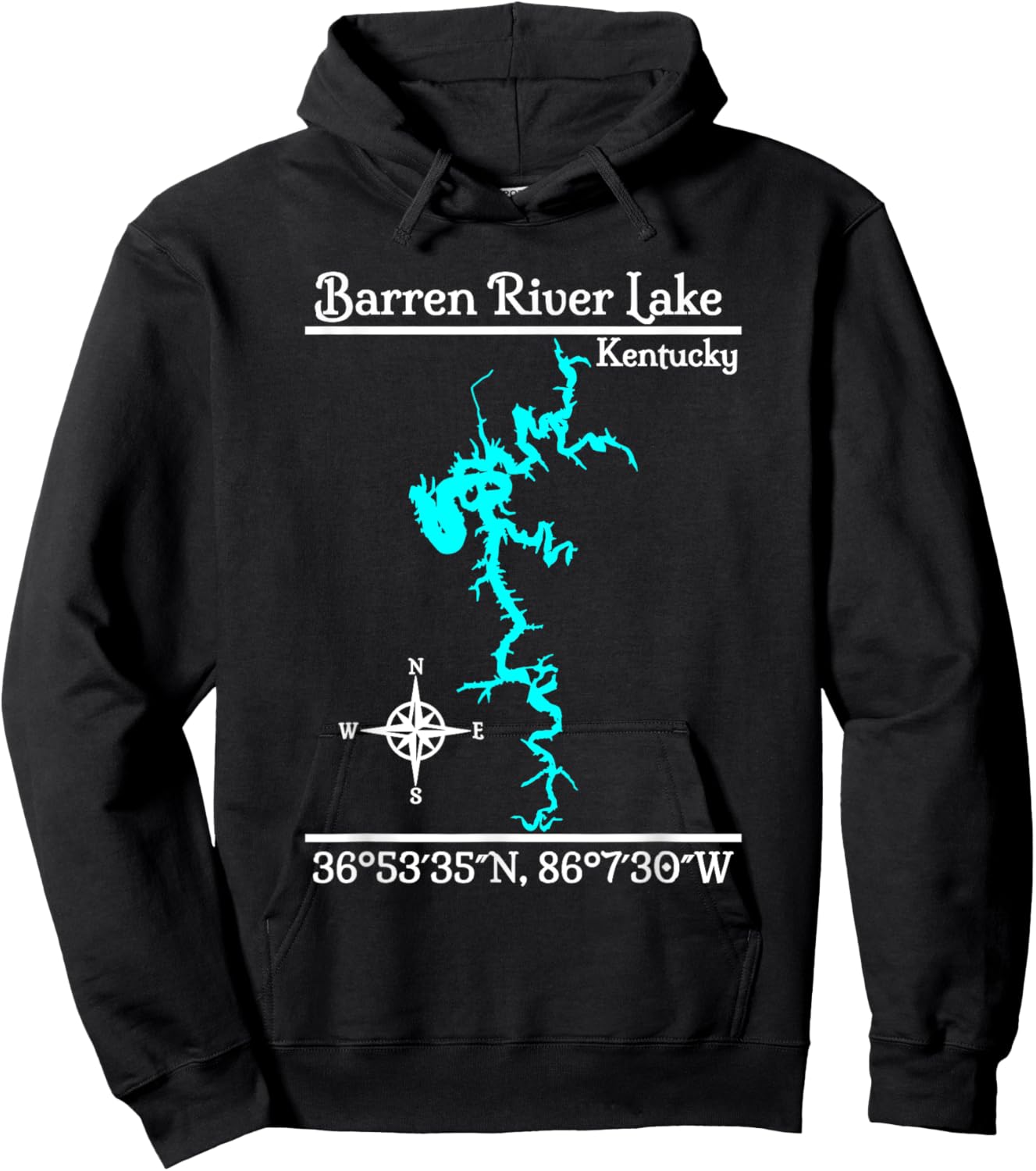 Barren River Lake, Kentucky Hoodie - Hoodie | Black