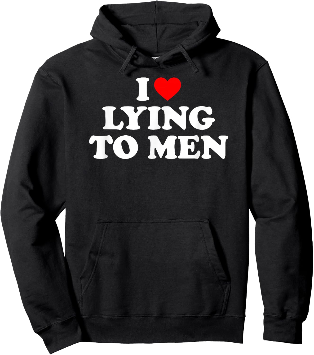 I Love Lying to Men, I Heart Lying to Men Small Hoodie - Hoodie | Black