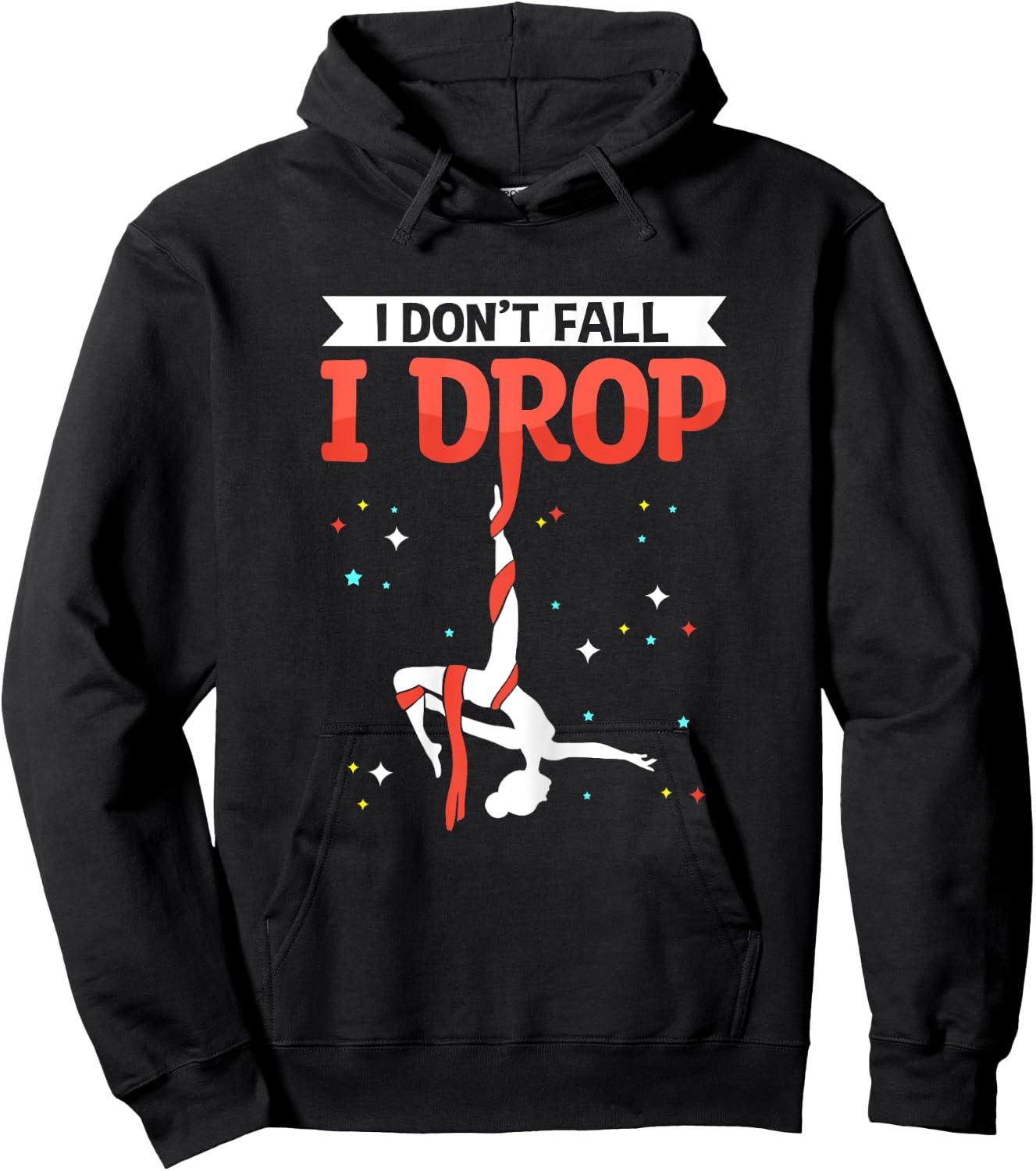 Aerialist Aerial Yoga & Aerial Silks Hoodie - Hoodie | Black