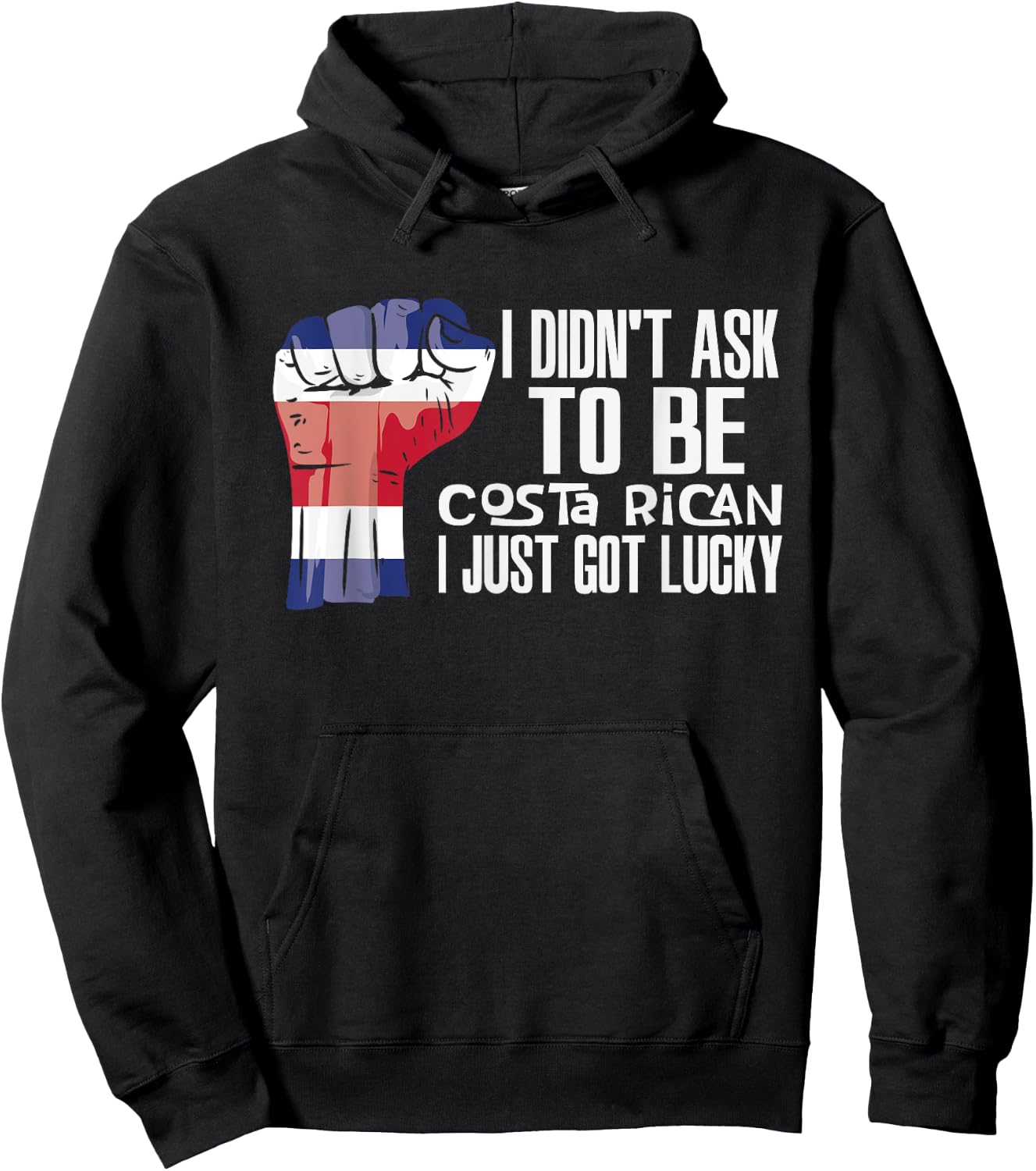 Costa Rican Costa Rica Flag Grown Costa Rican Roots Patriot Hoodie - Hoodie | Black