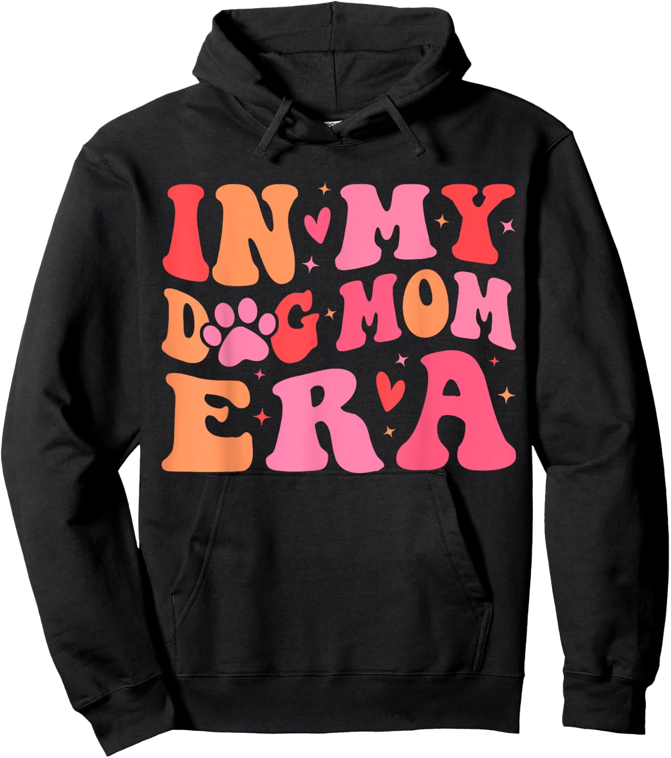 In My Dog Mom Era Cute Dog Mom Women Hoodie - Hoodie | Black