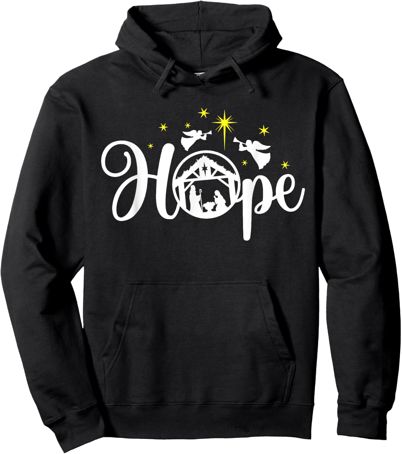Christian Christmas Hope Jesus Nativity Scene Faith Hoodie - Hoodie | Black