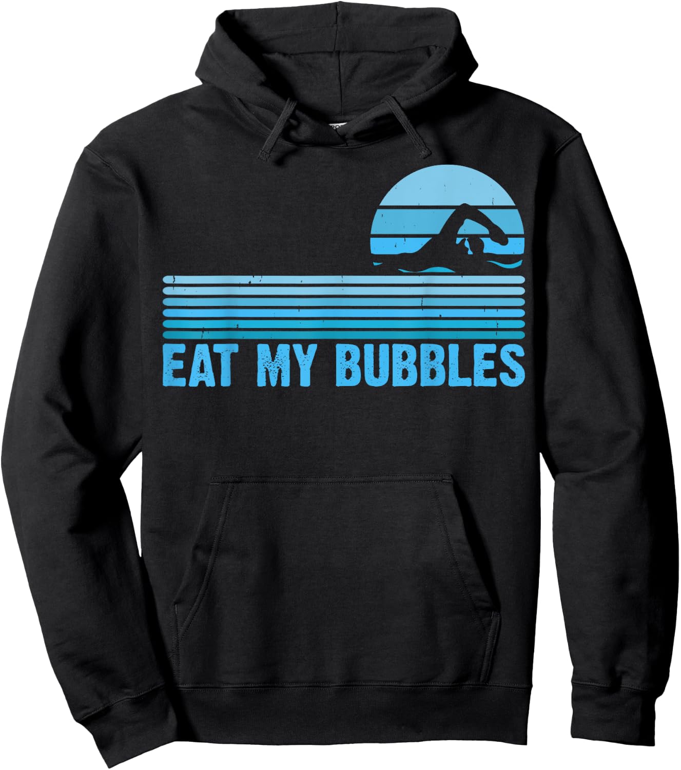 Eat My Bubbles For Swimming Lovers Swim Team - Funny Swimmer Hoodie - Hoodie | Black