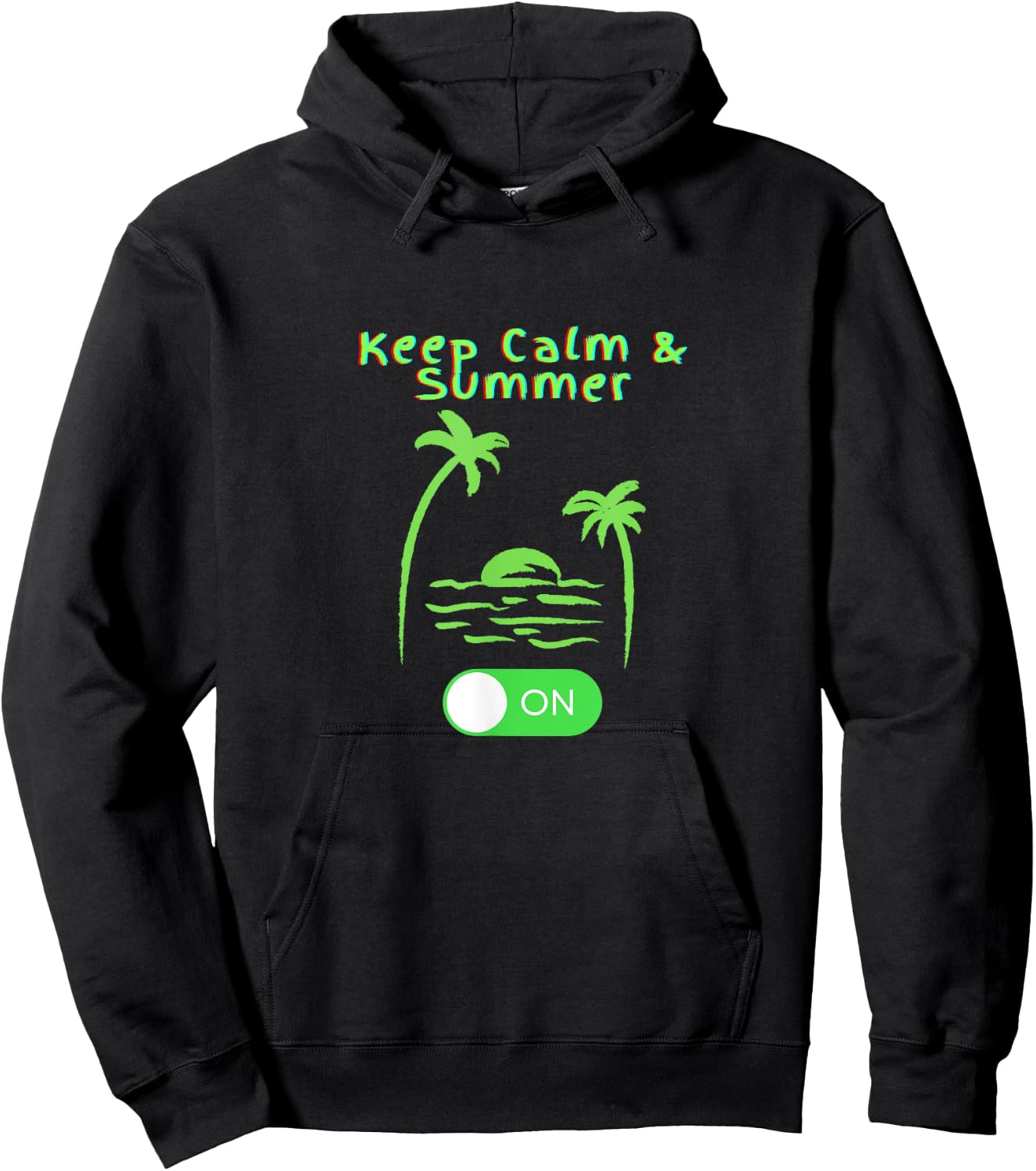 Keep Calm Summer on Women Kids Hoodie - Hoodie | Black